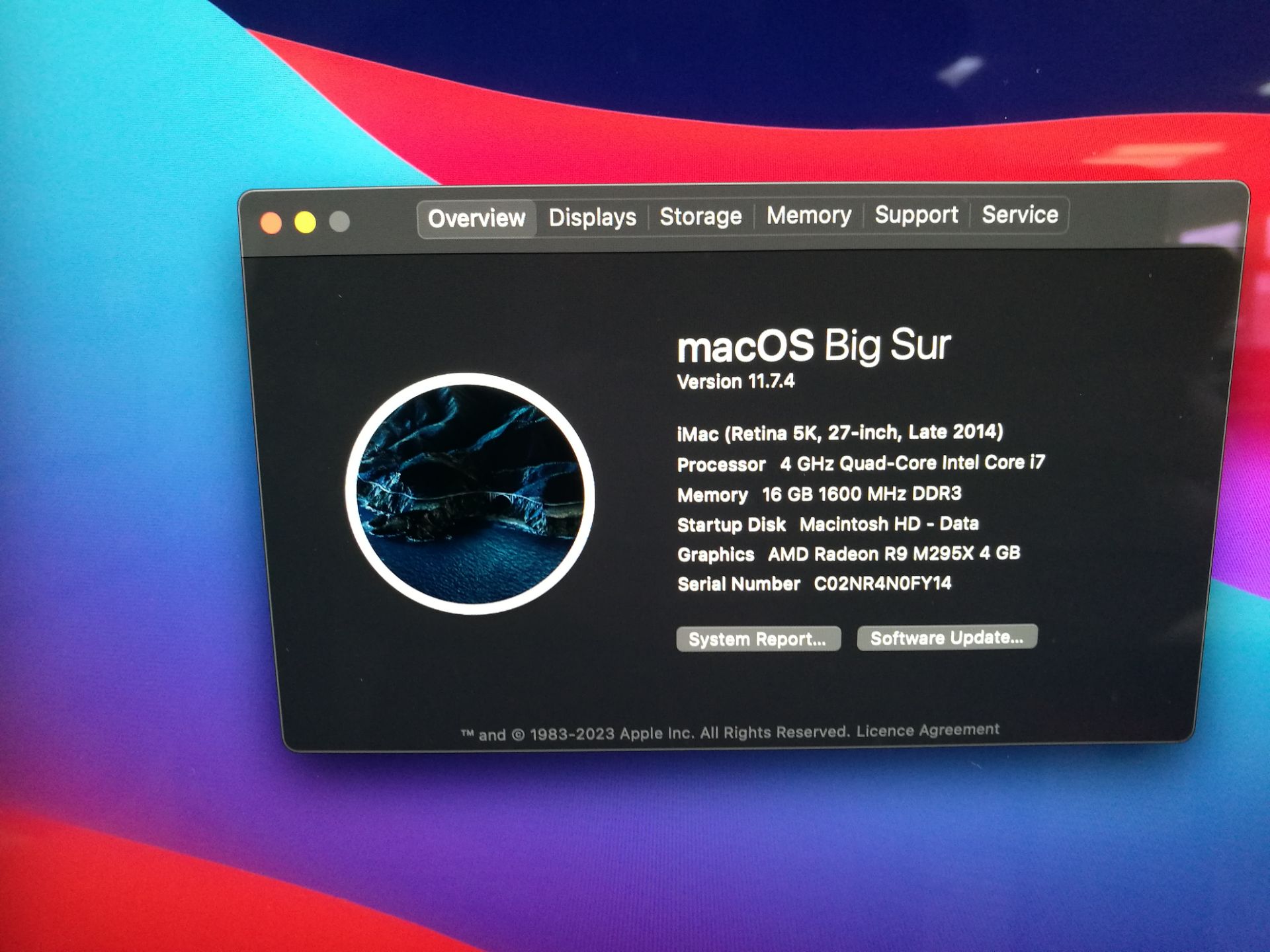 Apple iMac (Retina 5K, 27-inch, Late 2014) (with NSP Flight Bag) - Image 2 of 5