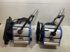 2 x Arri Studio 1000 Fresnel/Spotlights