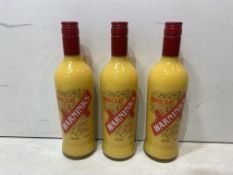 3 x Bottles Of Warninks Original Advocat, 70cl