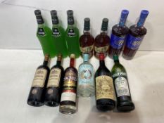 13 x Bottles Of Various Alcoholic Beverages - See Description