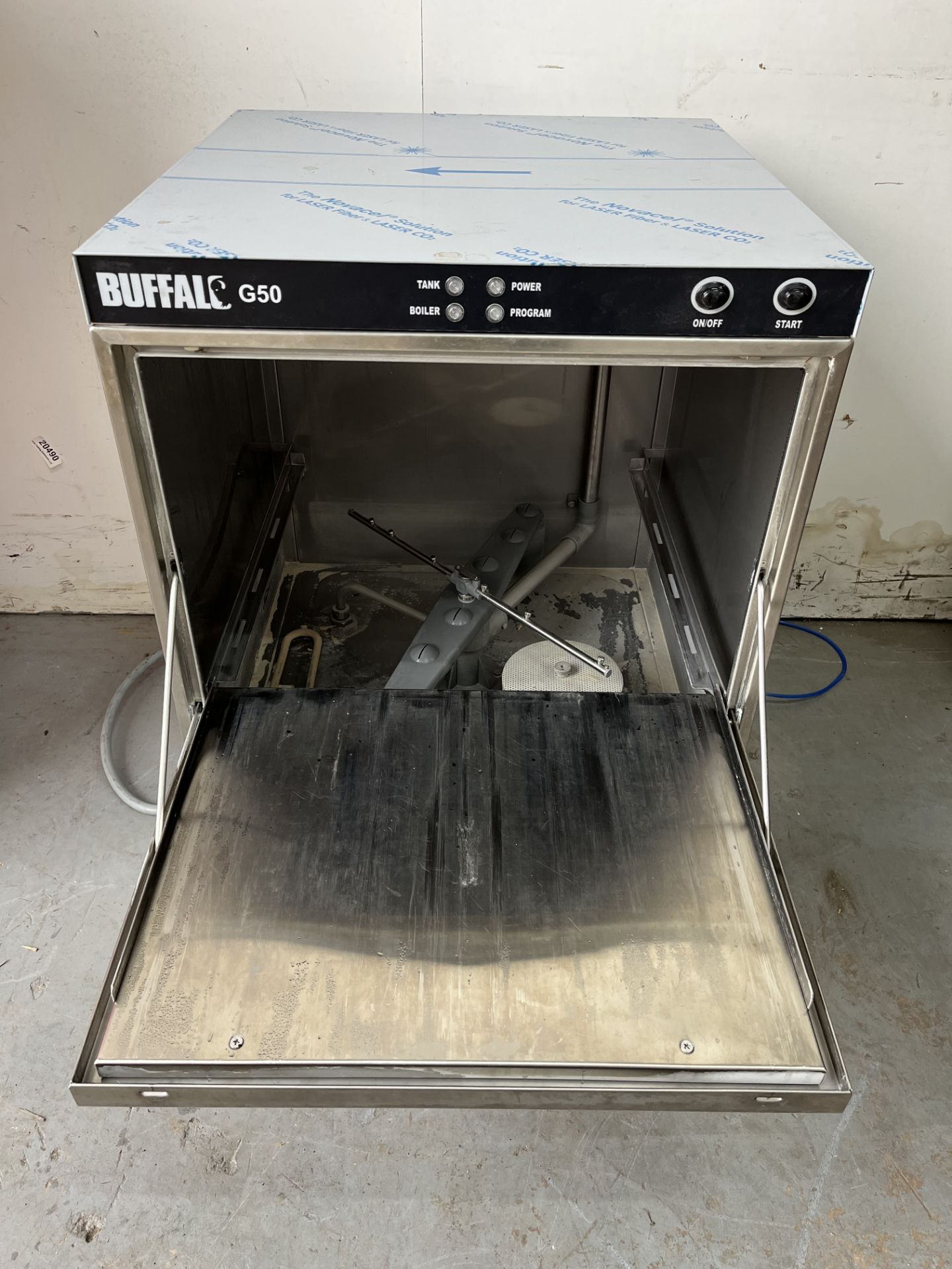 Buffalo Undercounter Glasswasher with Drain Pump 500x500mm Baskets - Image 2 of 6