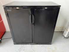 Cater-Cool CK0501SD Commercial Double Solid Door Black Bottle Cooler - 900mm High