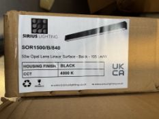 37 x Opal Lens Linear Surface 5ft Lights | SOR1500/B/840