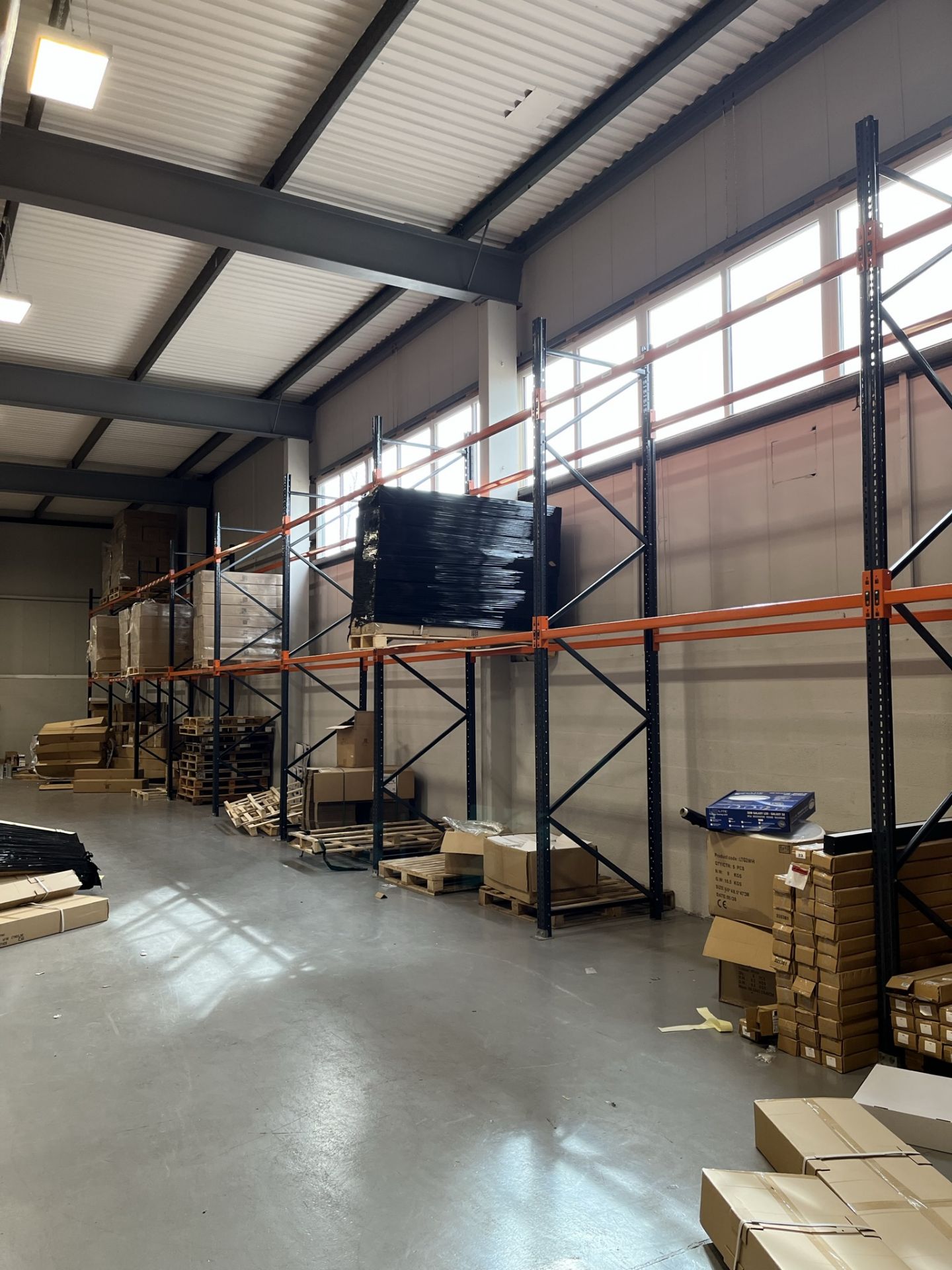 9 x Bays of pallet rackingcontents not included - Image 2 of 3