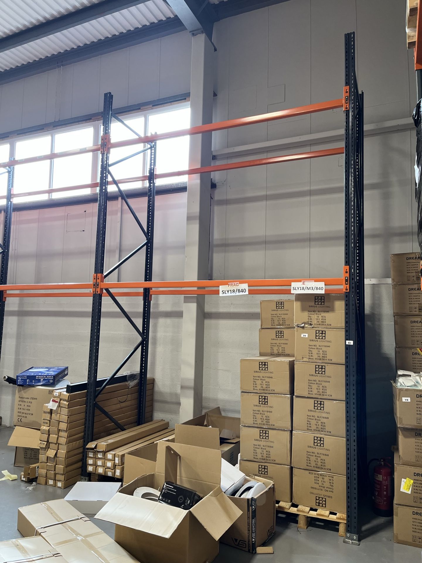 9 x Bays of pallet rackingcontents not included - Image 3 of 3