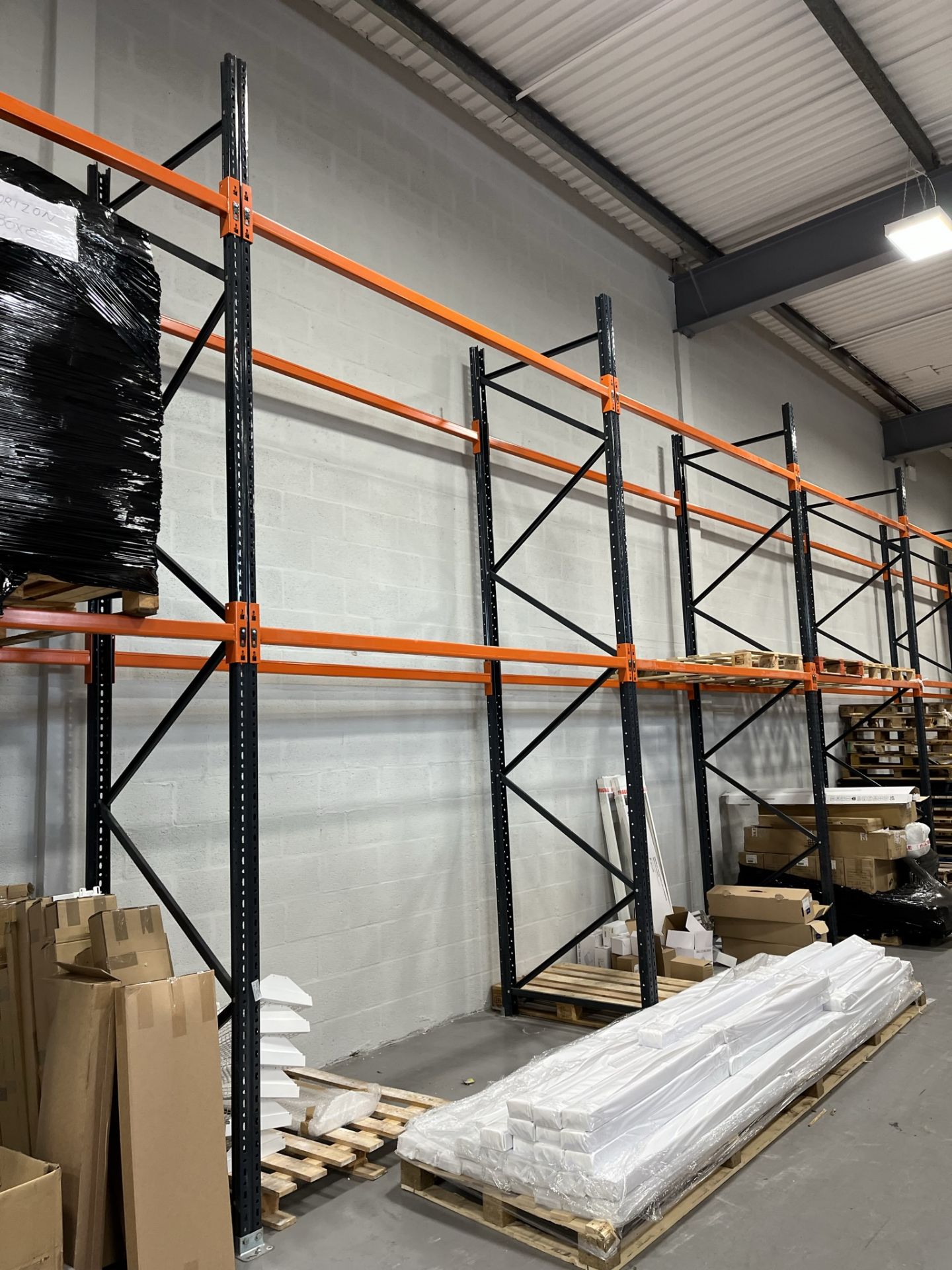9 x Bays of pallet rackingcontents not included - Image 2 of 3