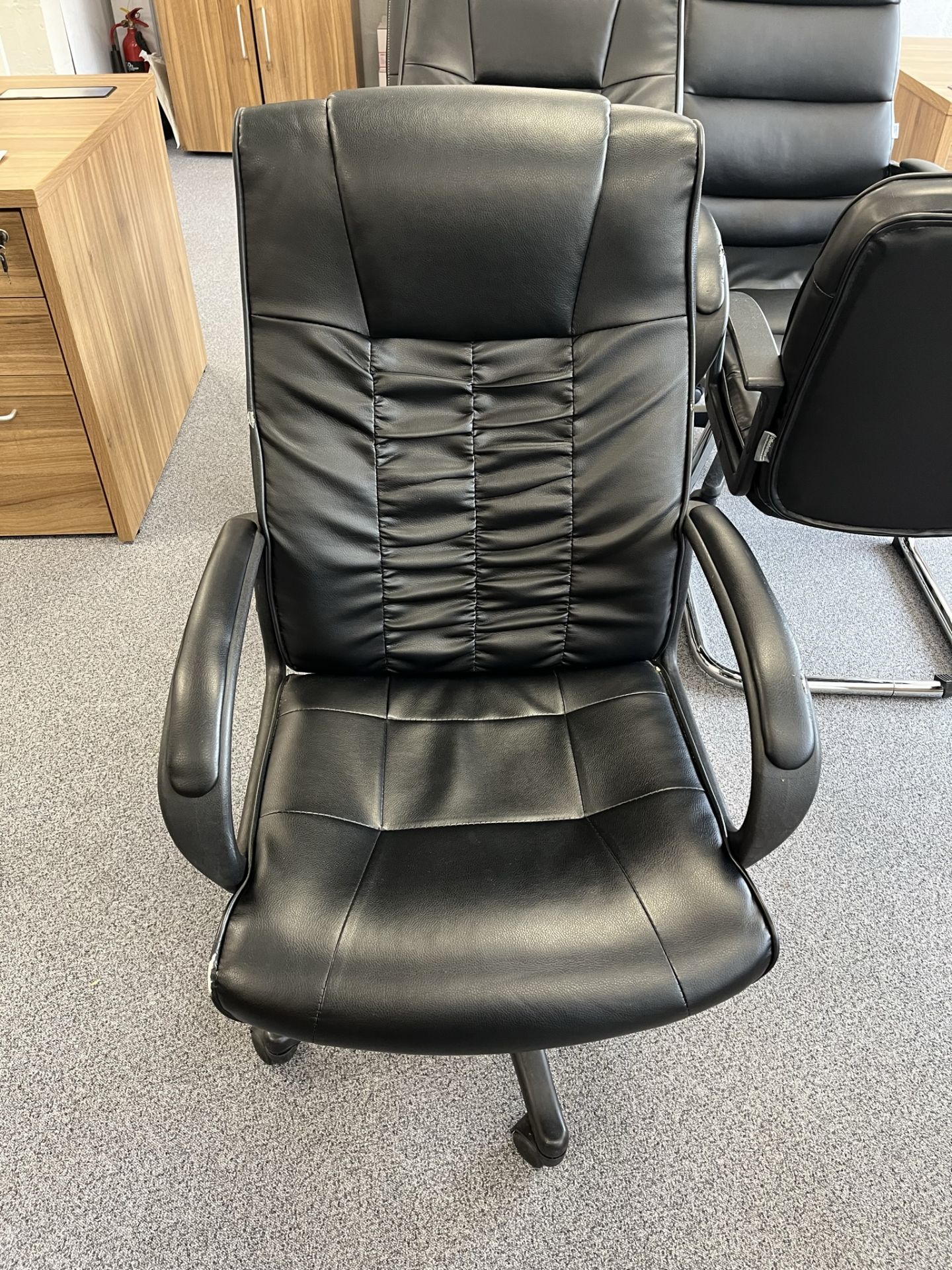 6 x Various Faux Leather Office Chairs