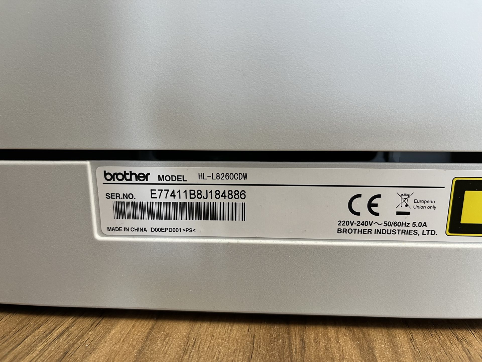 Brother Colour Printer | HL-L8260cdw - Image 4 of 4