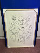 Bloomingville Faces Framed Picture | RRP £80