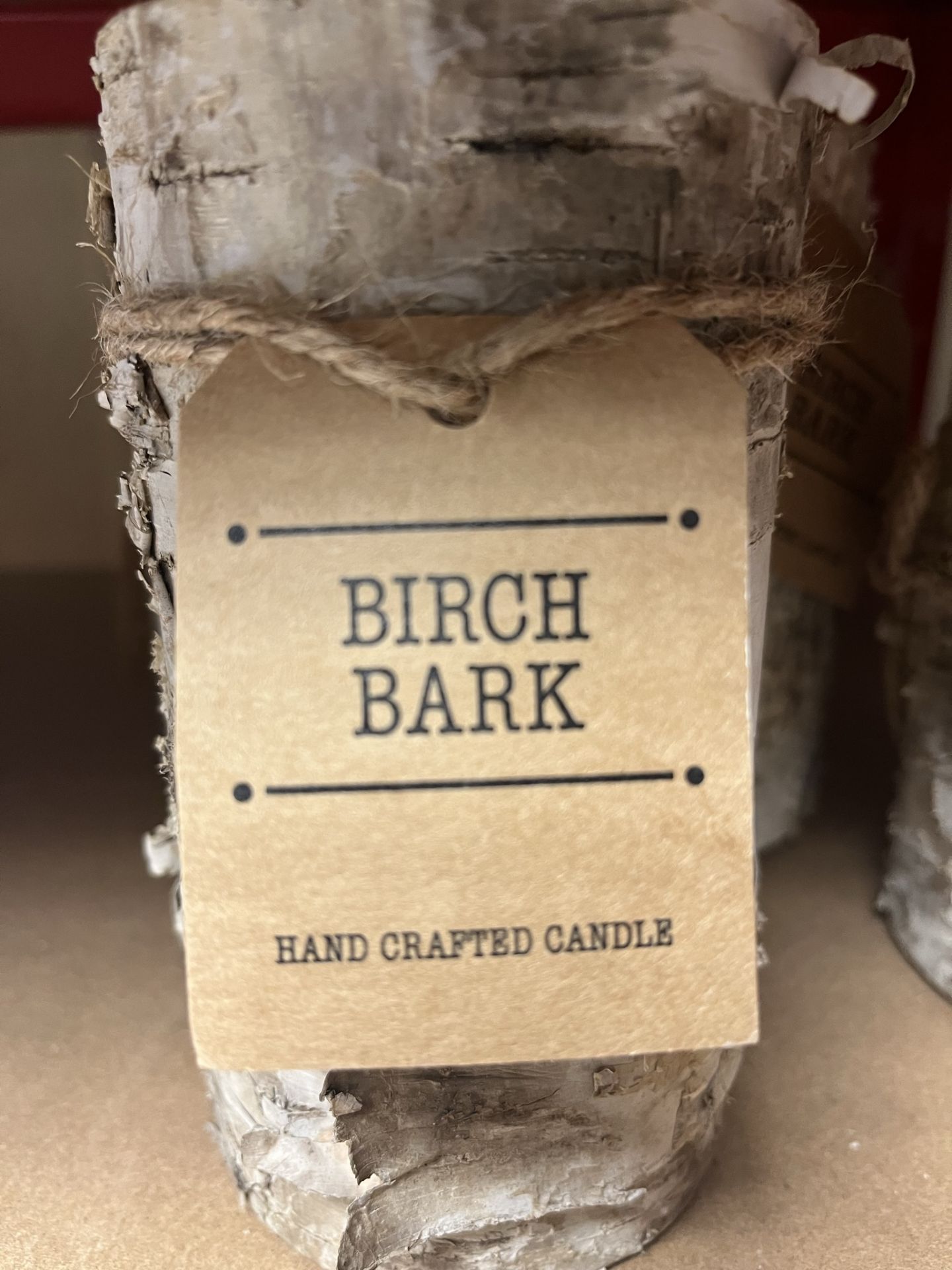 4 x Birch Bark Hand Crafted Candles - Image 4 of 4