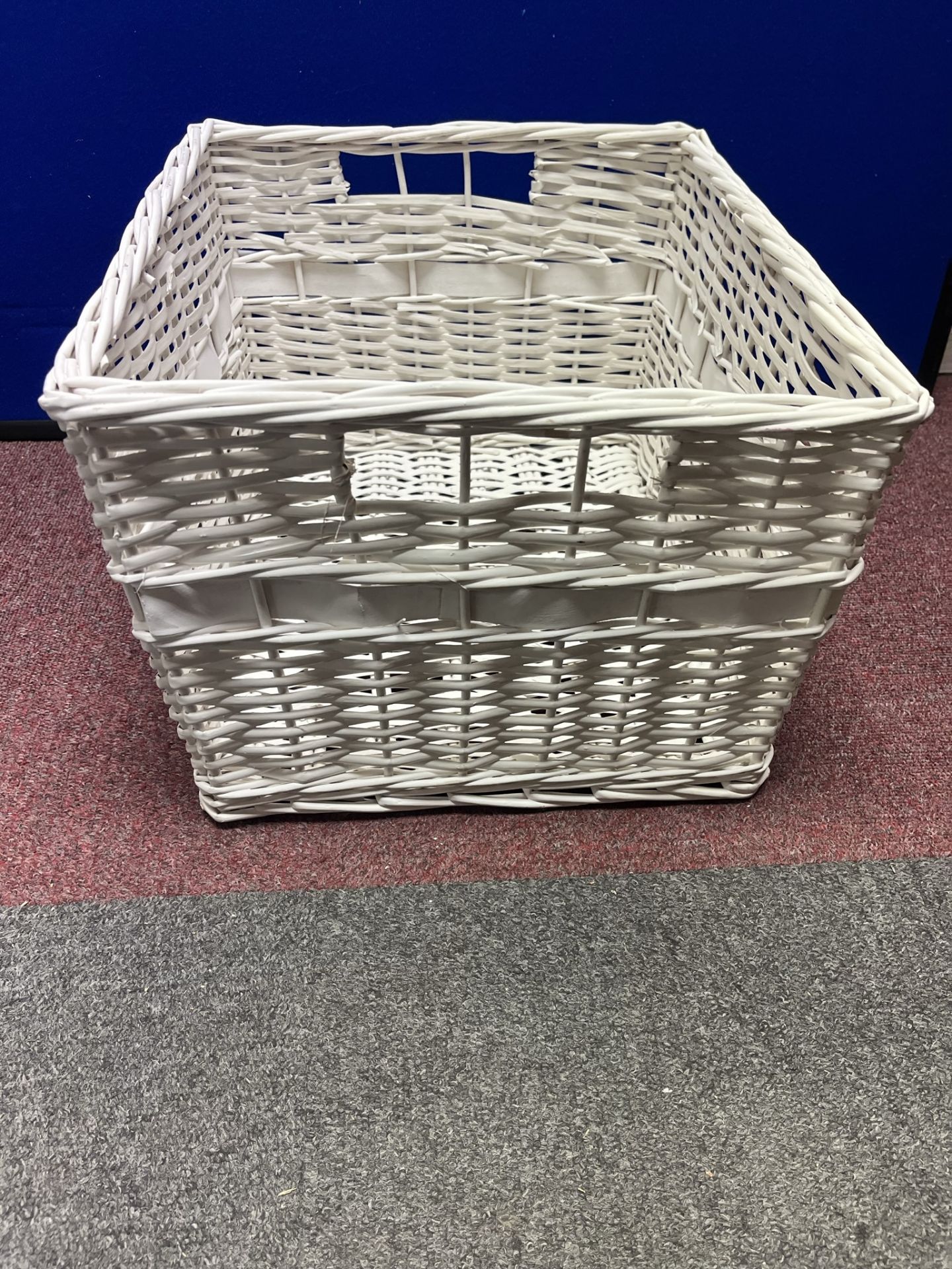 White Wicker Basket - Image 2 of 2