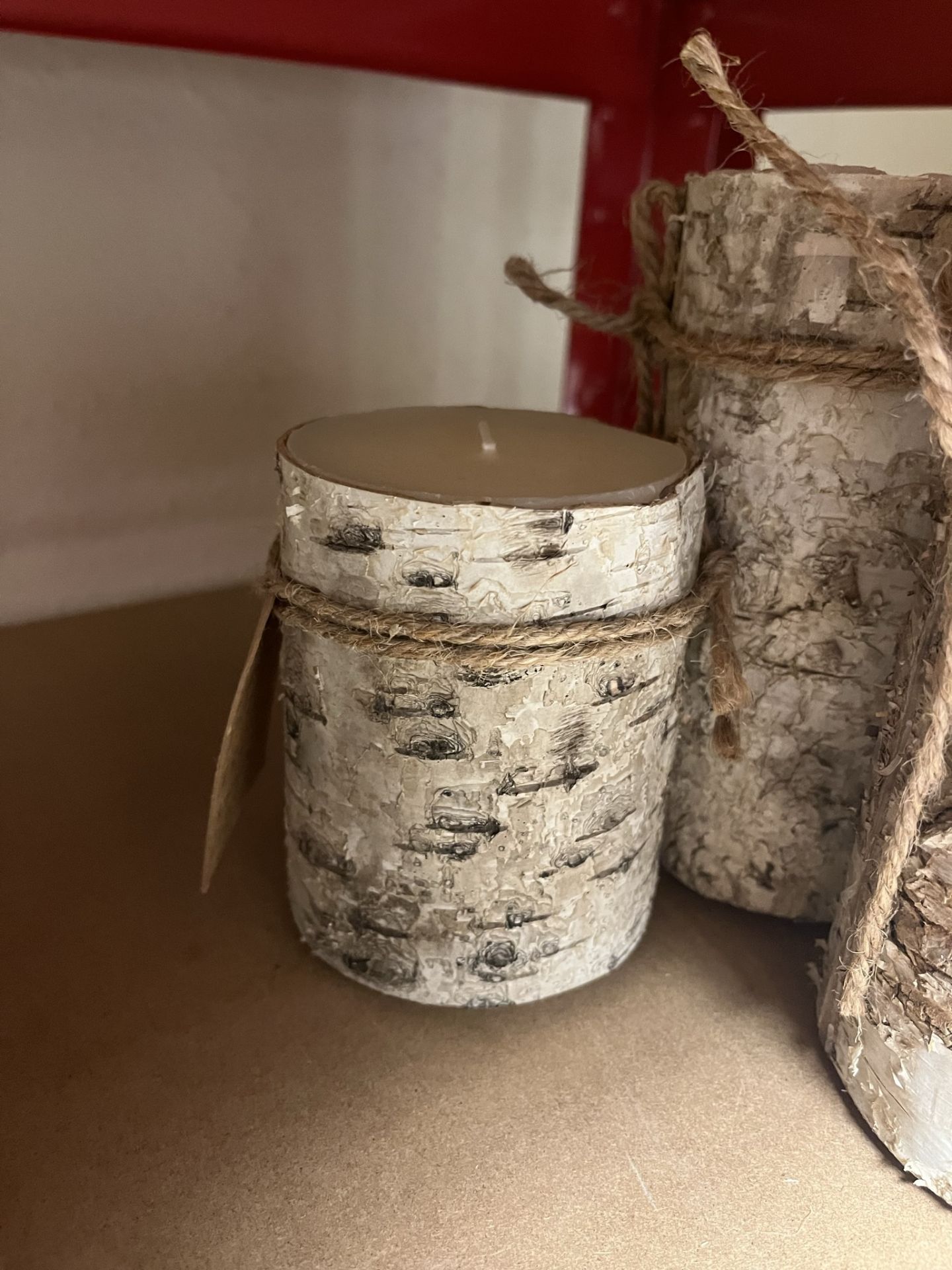 4 x Birch Bark Hand Crafted Candles - Image 3 of 4