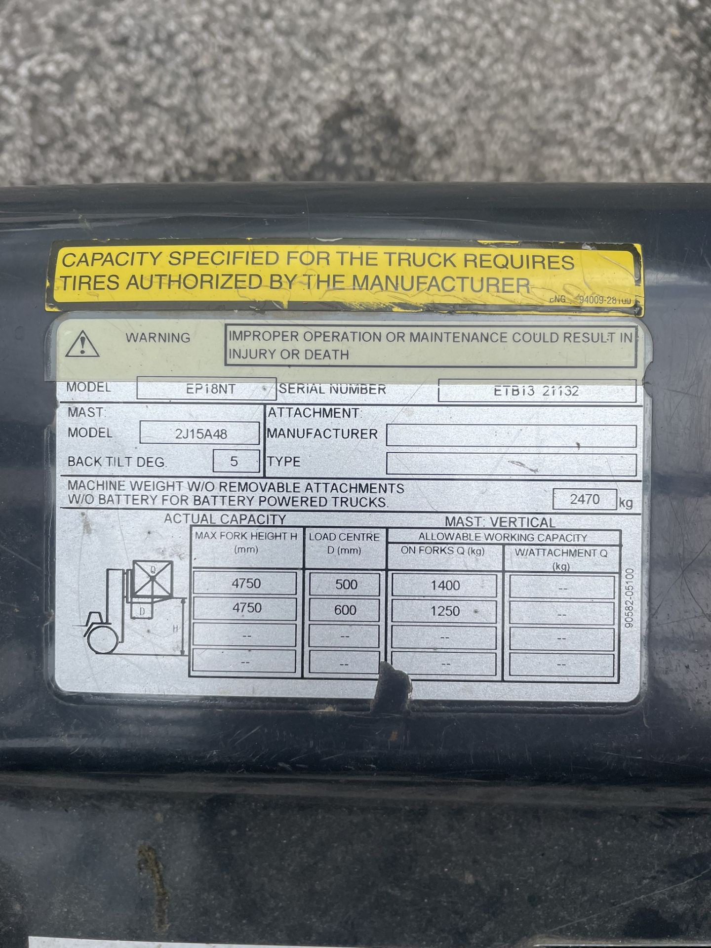 Caterpillar EP18NT 1.4T Electric Forklift Truck w/ Charger & Sideshift | 378.4 Hours - Image 9 of 11