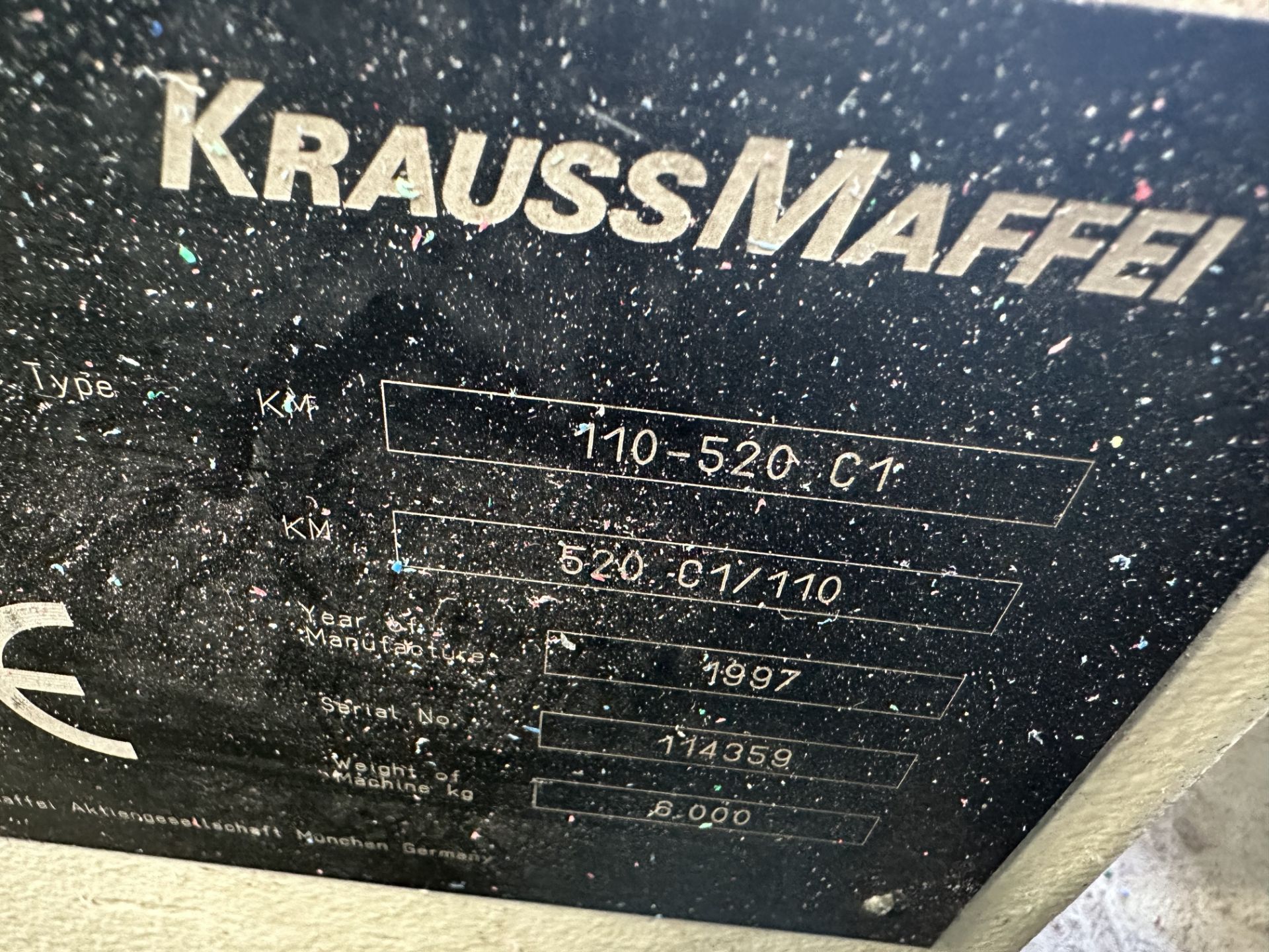 Krauss Maffei 110T Injection Moulder w/ Autoloader | 110/520 C1 - Image 5 of 7