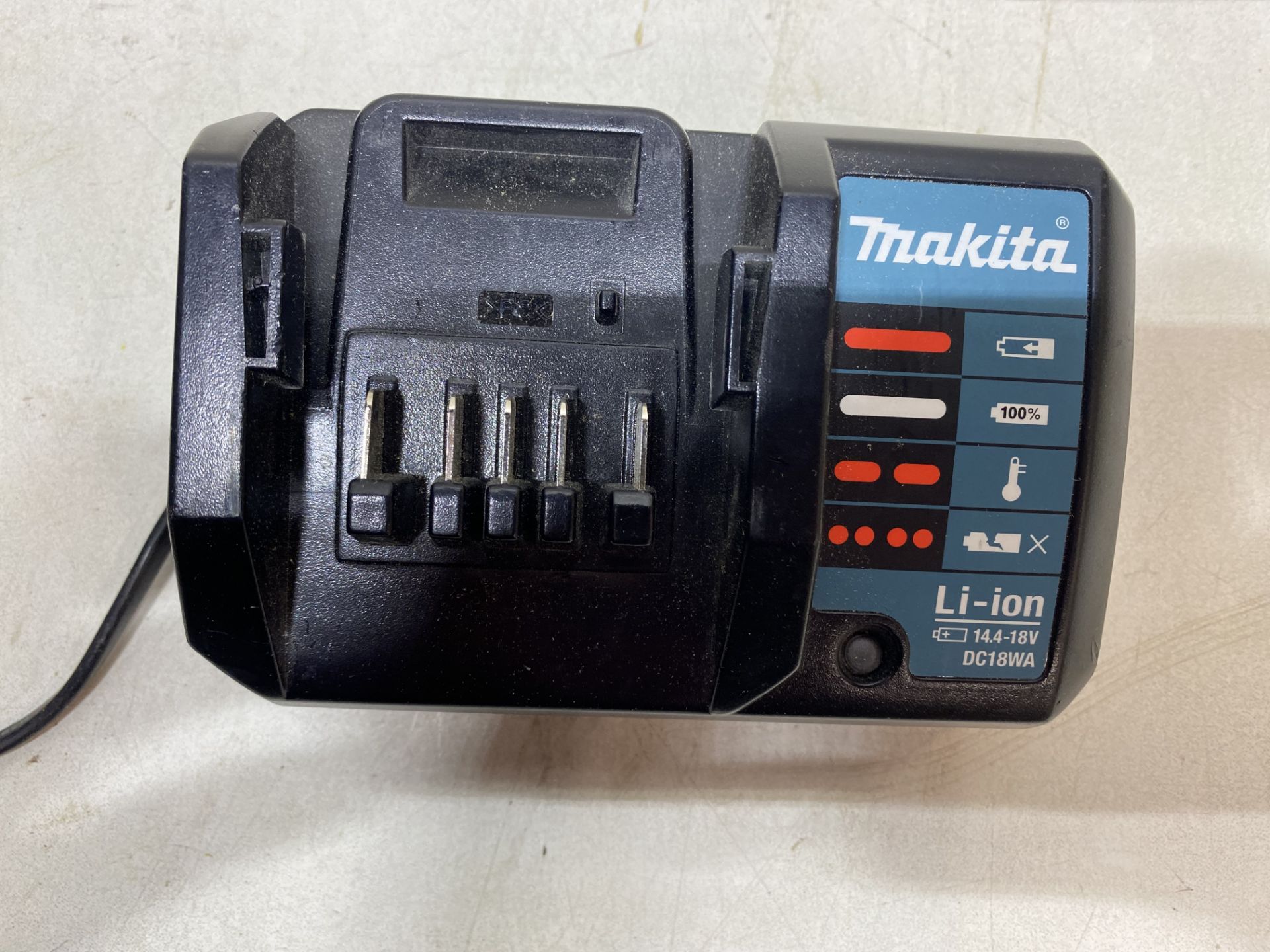 Makita HP457D Hammer Drill & Makita JV183D Jigsaw With Batteries & Charger - Image 13 of 15