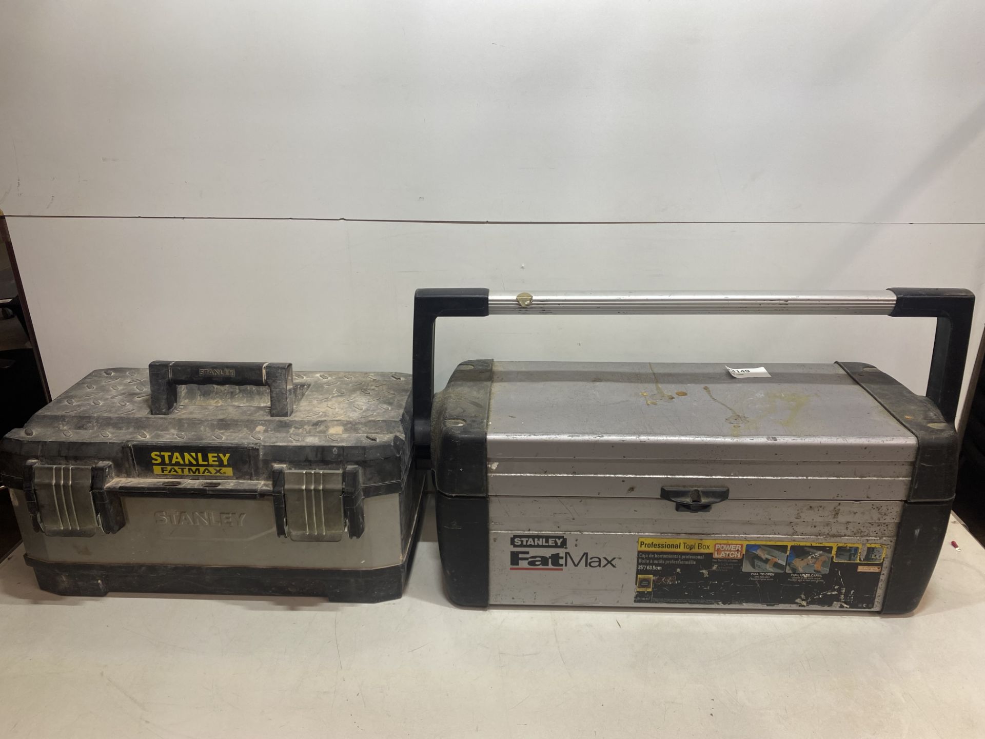 2 x Stanley Fat Max Tool Boxes As Seen In Photos