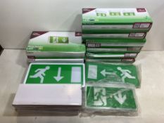 24 x Various Fire Exit Signs