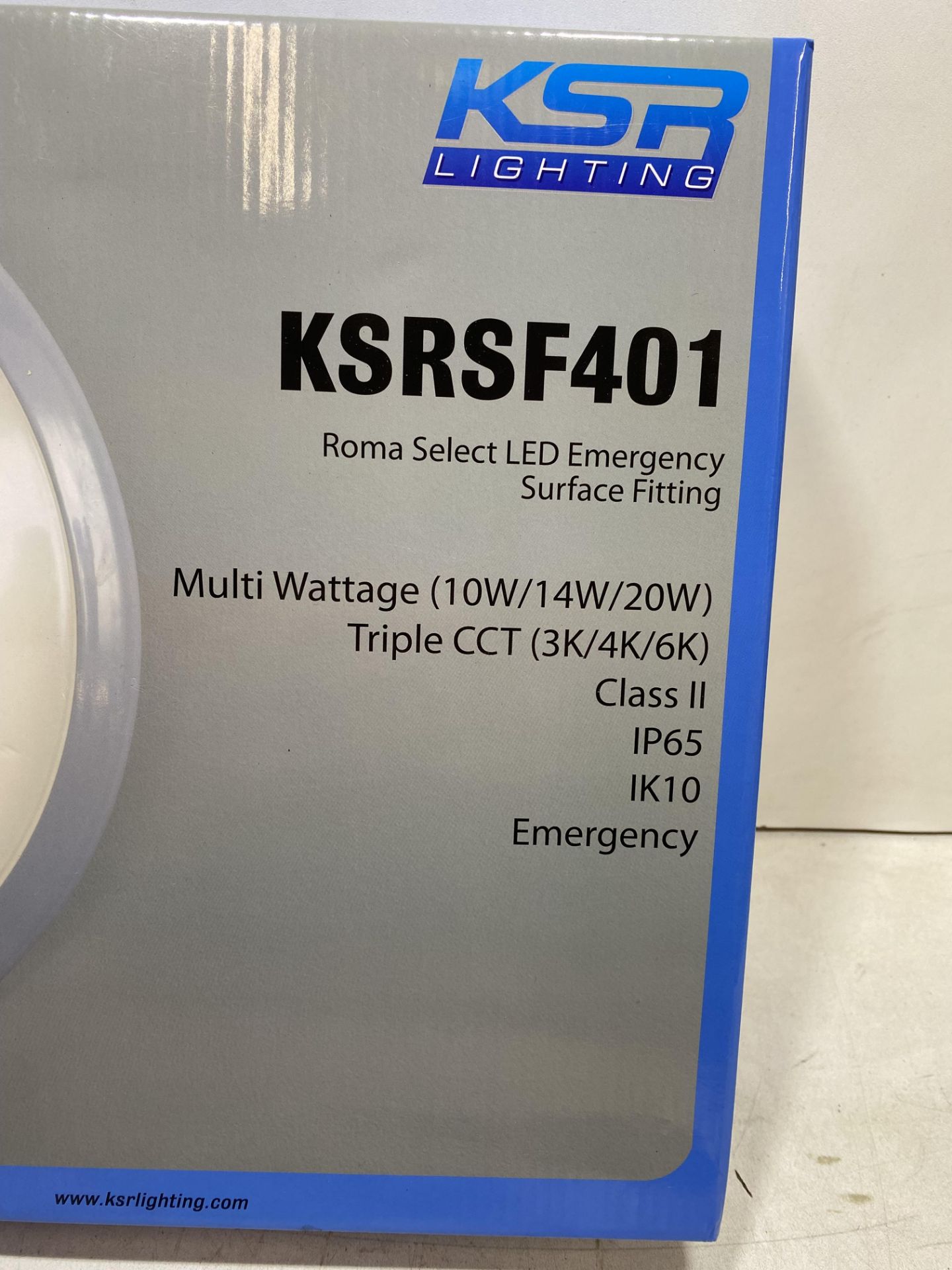 6 x KSR Lighting KSRSF401 Roma Select LED Emergency Surface Fitting Lights, White - Image 4 of 4