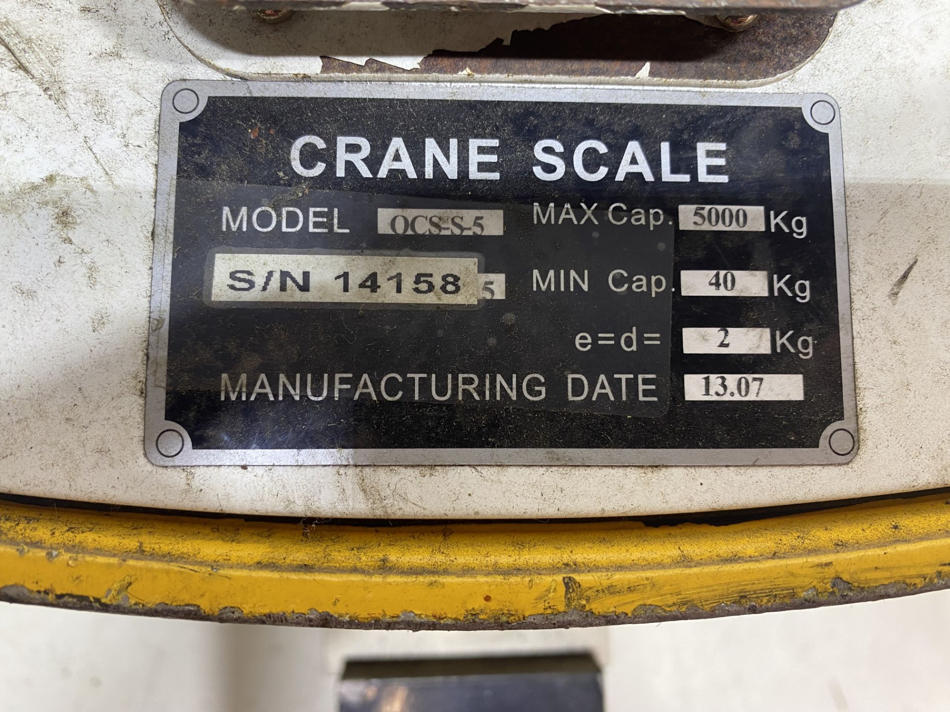 OCS-S-5 Heavy Duty 5000kg Digital Crane Scale - Image 7 of 7