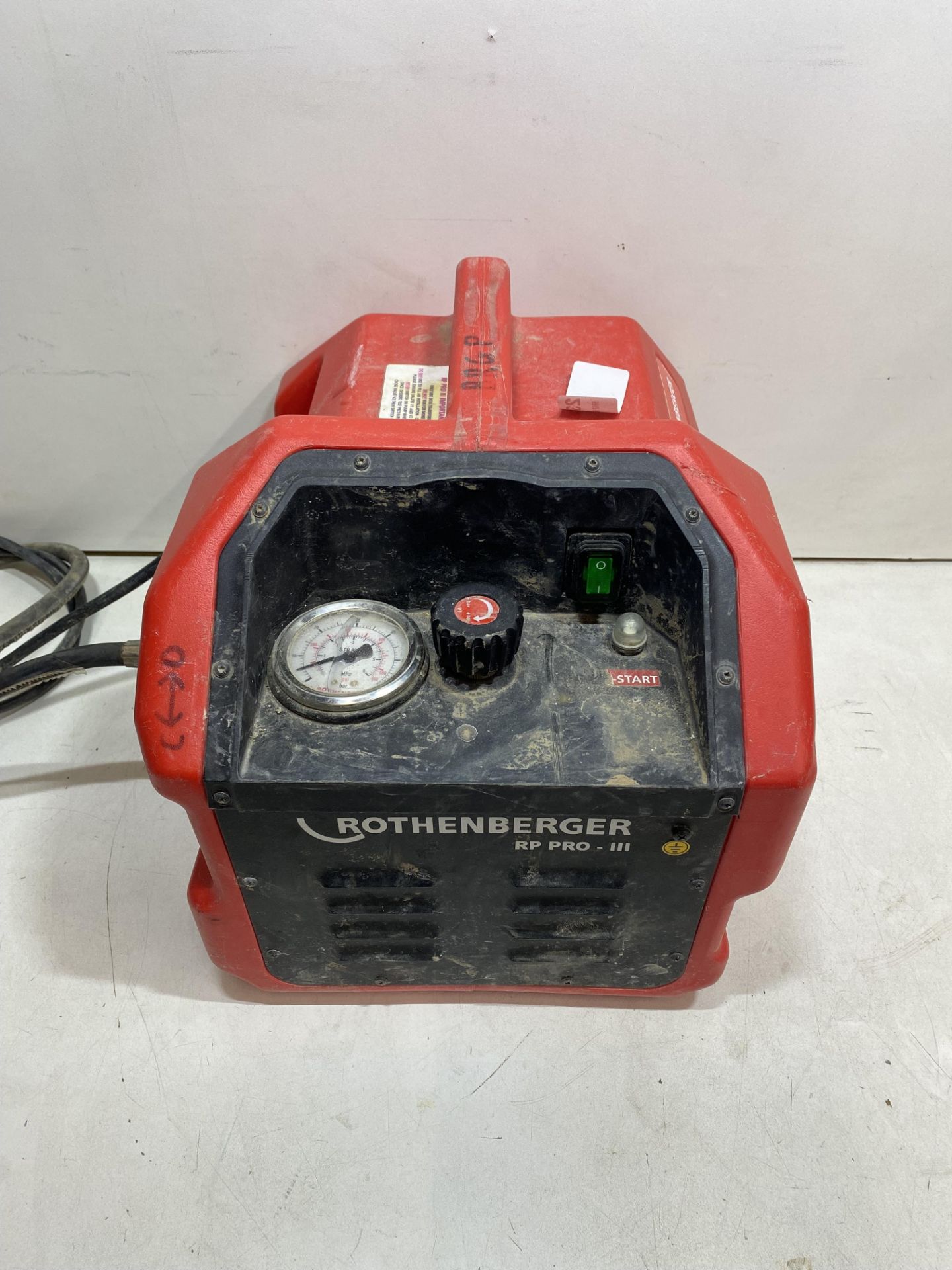 Rothenberger RP Pro III Electric Pressure Testing Pump, 40bar (500psi), 110v or 230v