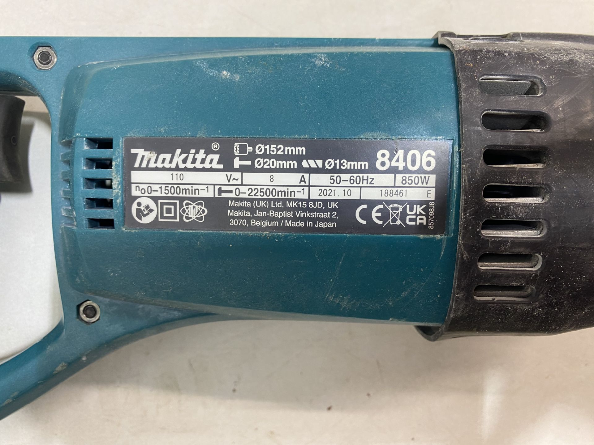 Makita 8406 850w Electric Core & Hammer Drill - Bild 7 aus 8