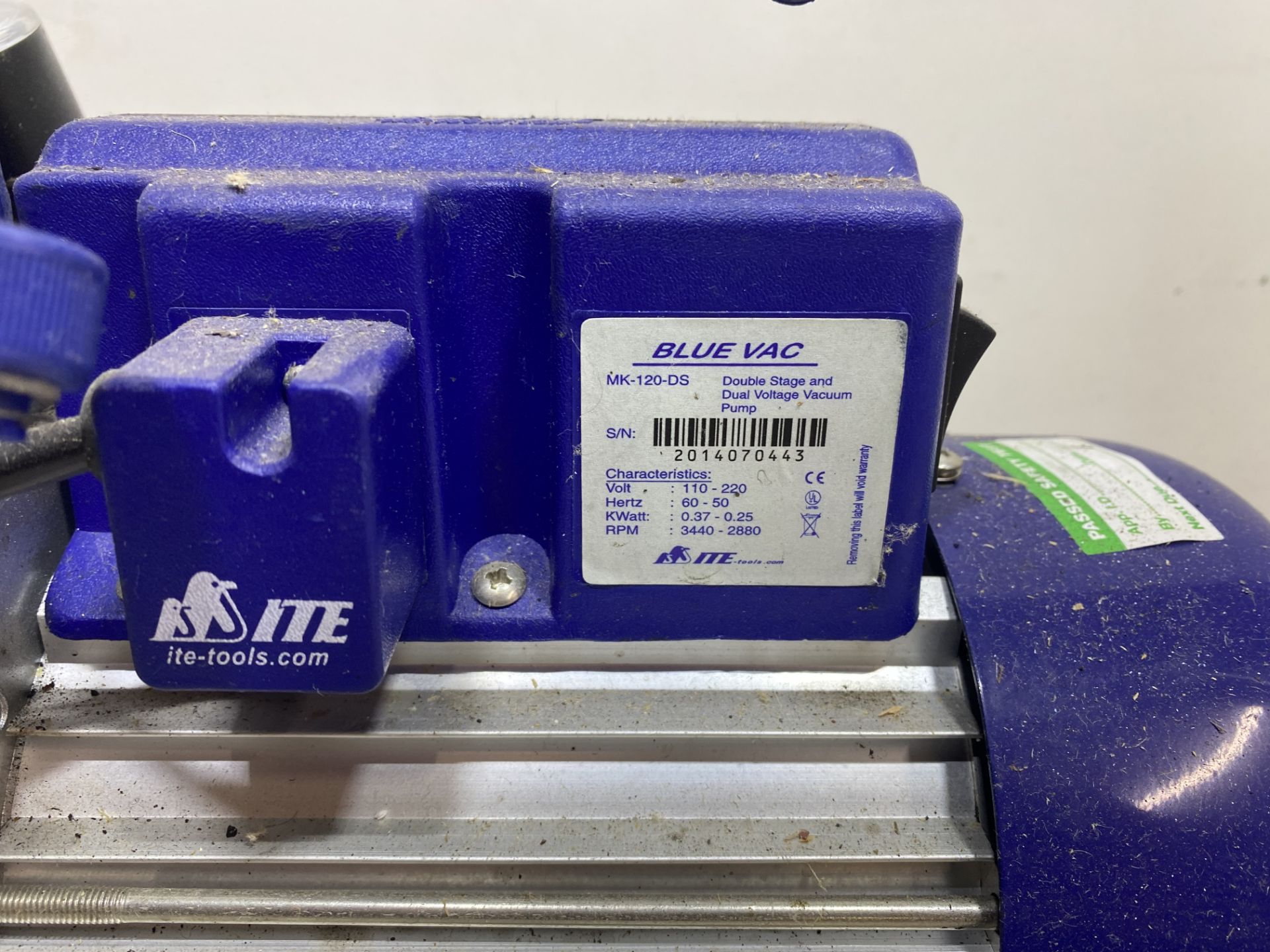 ITE Blue Vac MK-120-DS Vacuum Pump - Image 7 of 7