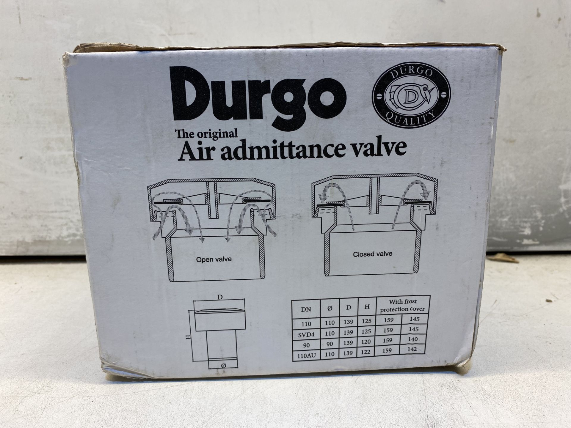 4 x DURGO FITS 4" PIPE AIR ADMITTANCE VALVES - Image 3 of 3