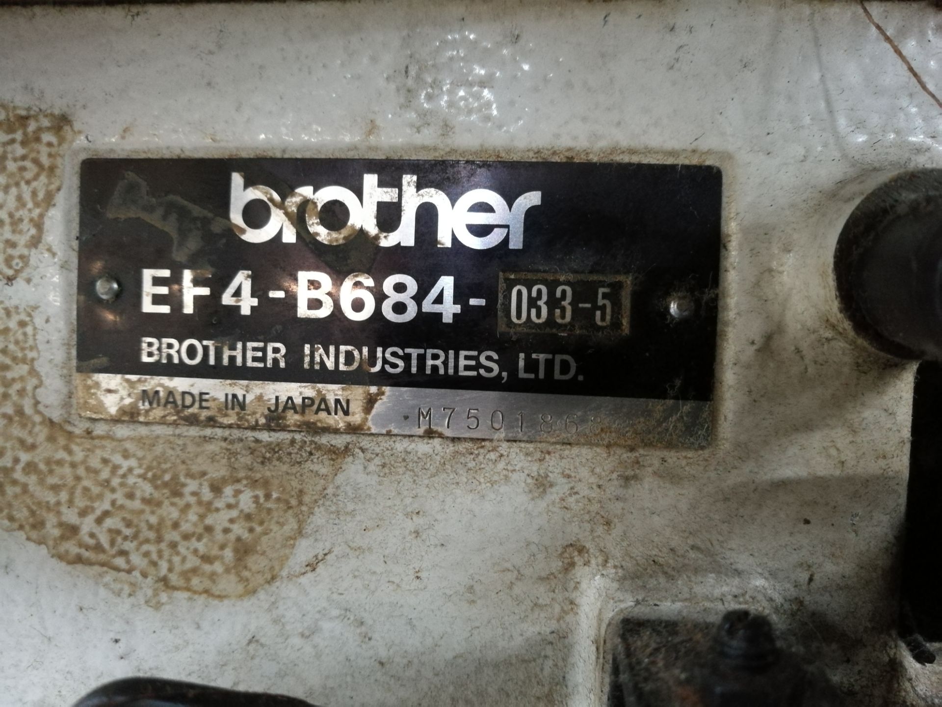 Brother EF4-B684-033-5 Industrial Sewing Machine - Image 3 of 5