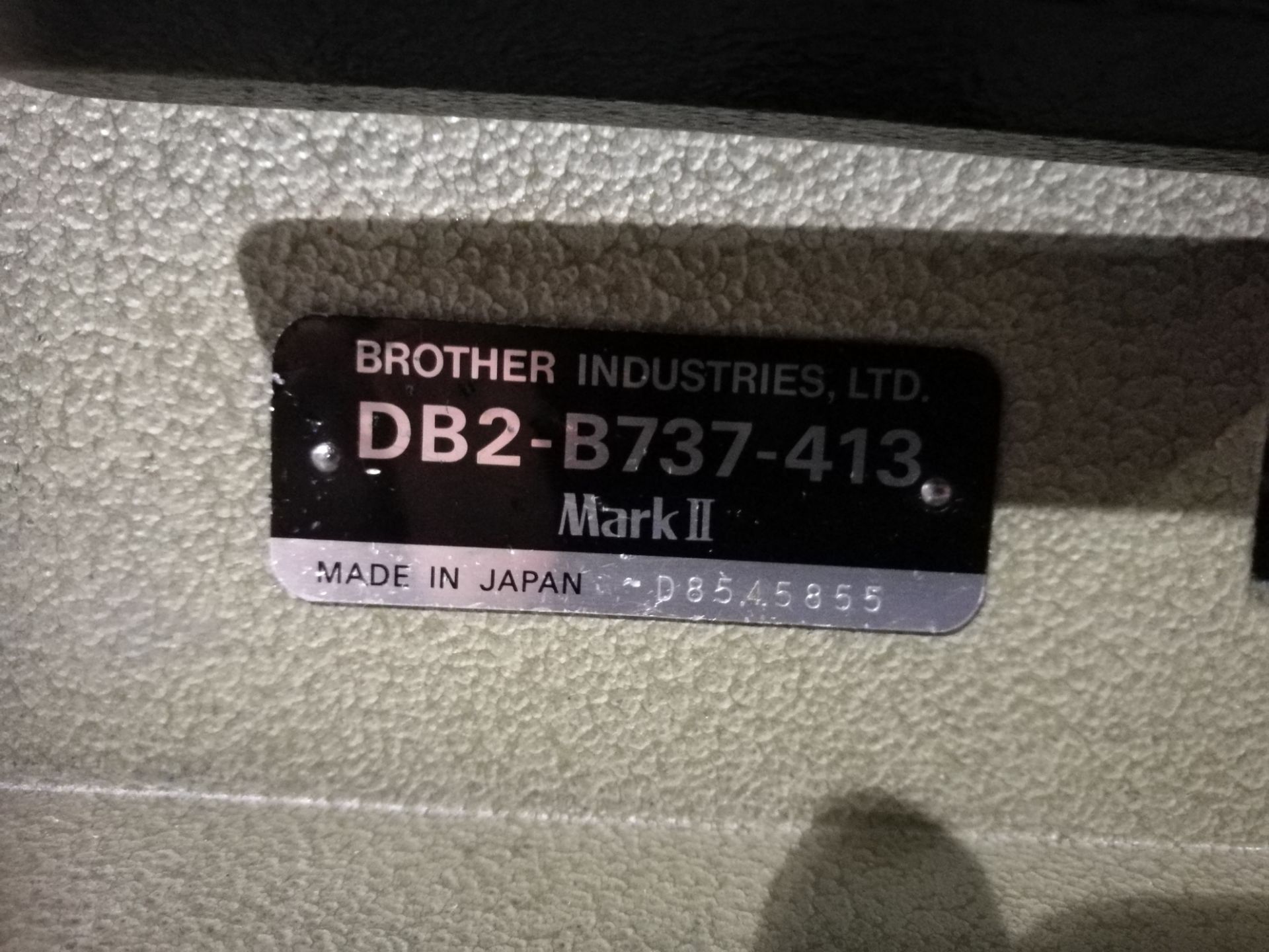 Brother DB2-B737-413 Automatic Industrial Sewing Machine - Image 2 of 2