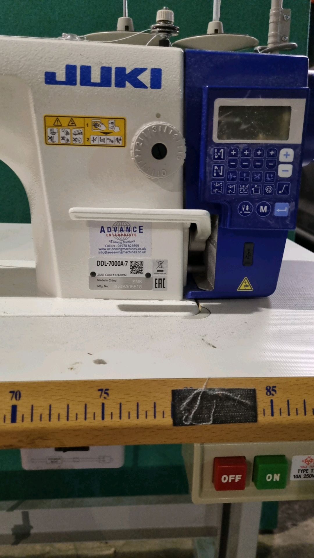 Juki Direct Drive Industrial Sewing Machine | DDL-7000A-7 - Image 2 of 5