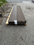 Mixed Pallet | 17 x Deep Embossed Composite Decking - Brown | 111 x Composite Decking L Shaped Trim