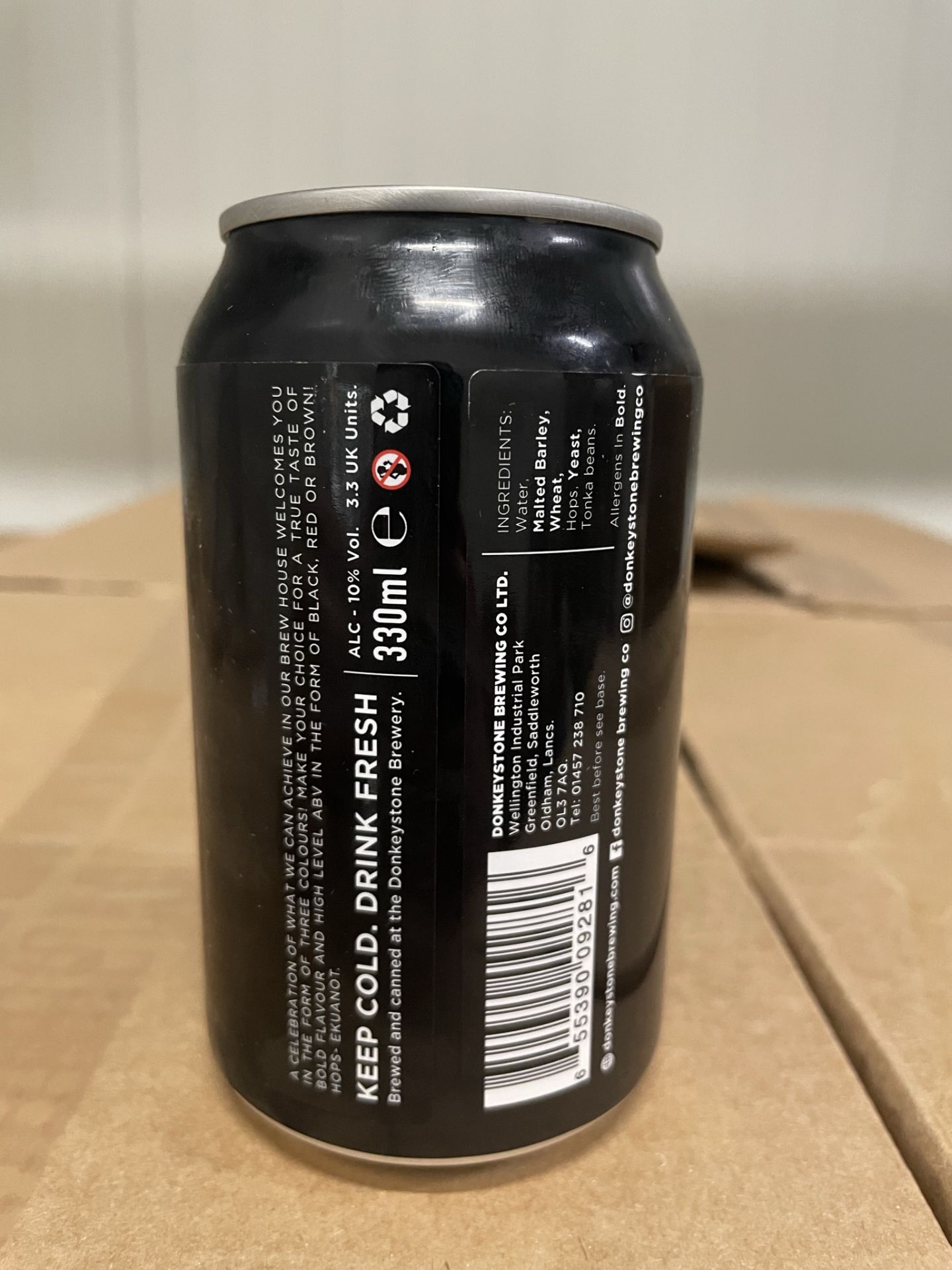 Approximately 384 x 330ml Cans of Donkeystone Brewing Co 'Brown' American Imperial Ale | BB: 23/08/2 - Image 2 of 5