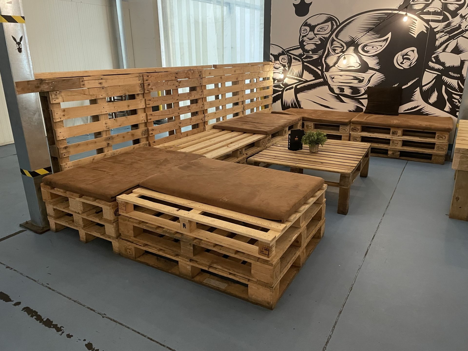 Quantity of Pallet Furniture - As Pictured |Includes: Corner Couch, Coffee Table & Dining Table - Image 2 of 5