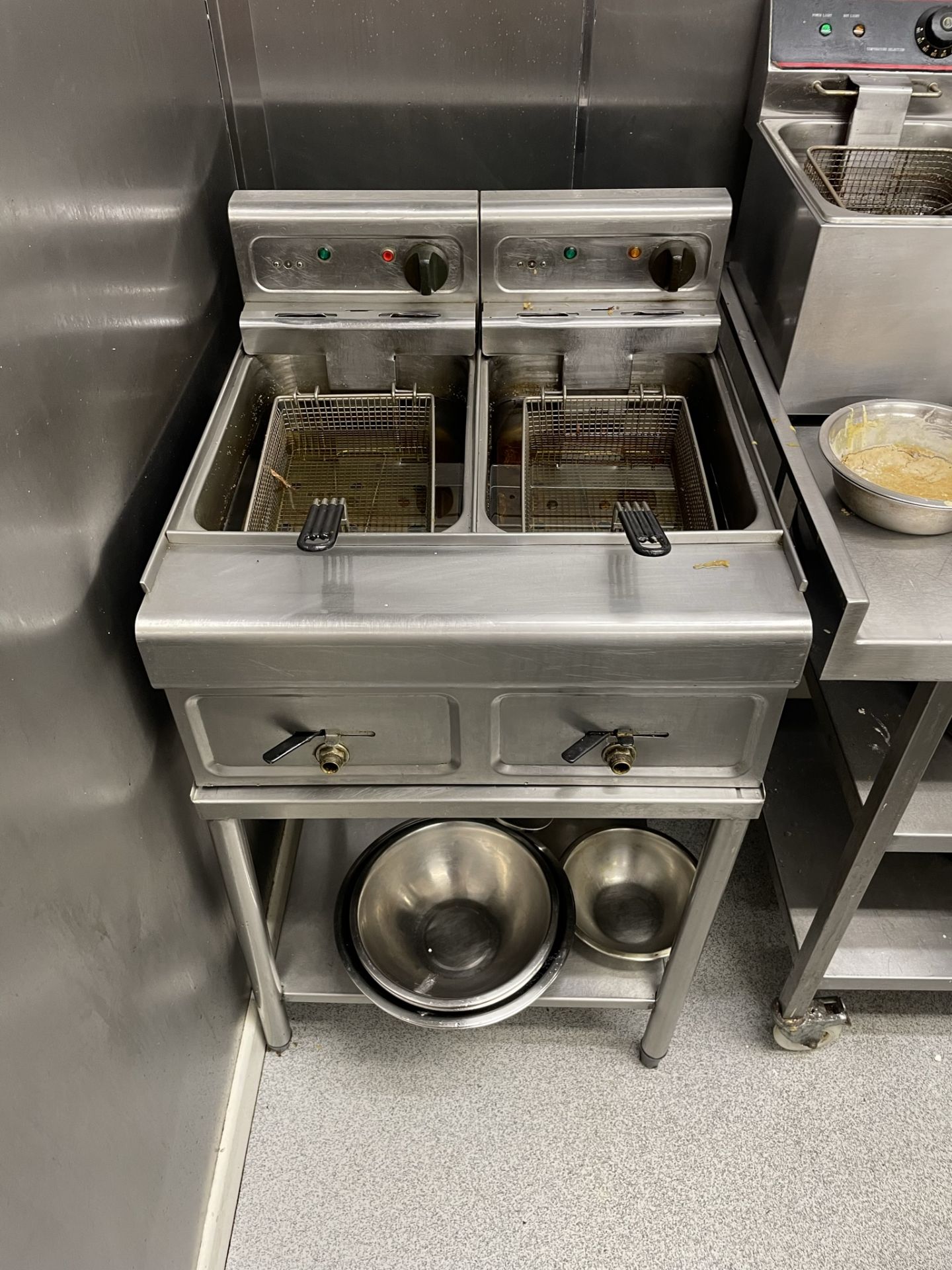 Stainless Steel Freestanding Gas Double Basket Fryer - Image 2 of 2