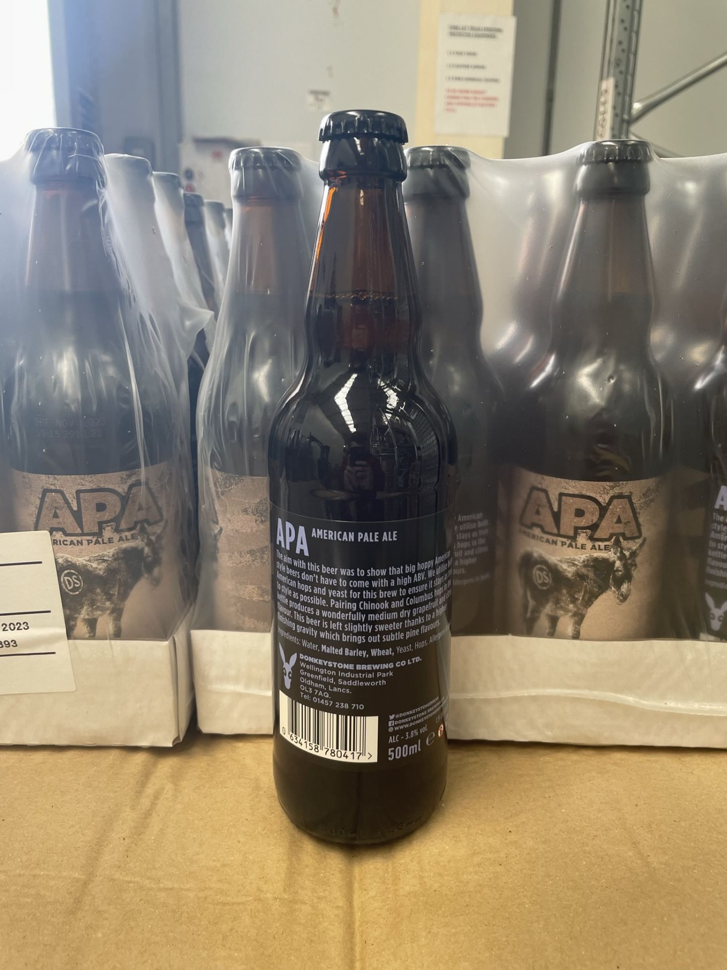 Approximately 1,260 500ml Bottles of Donkeystone Brewing Co 'APA' American Pale Ale | BB: Nov 2023 - Image 2 of 6
