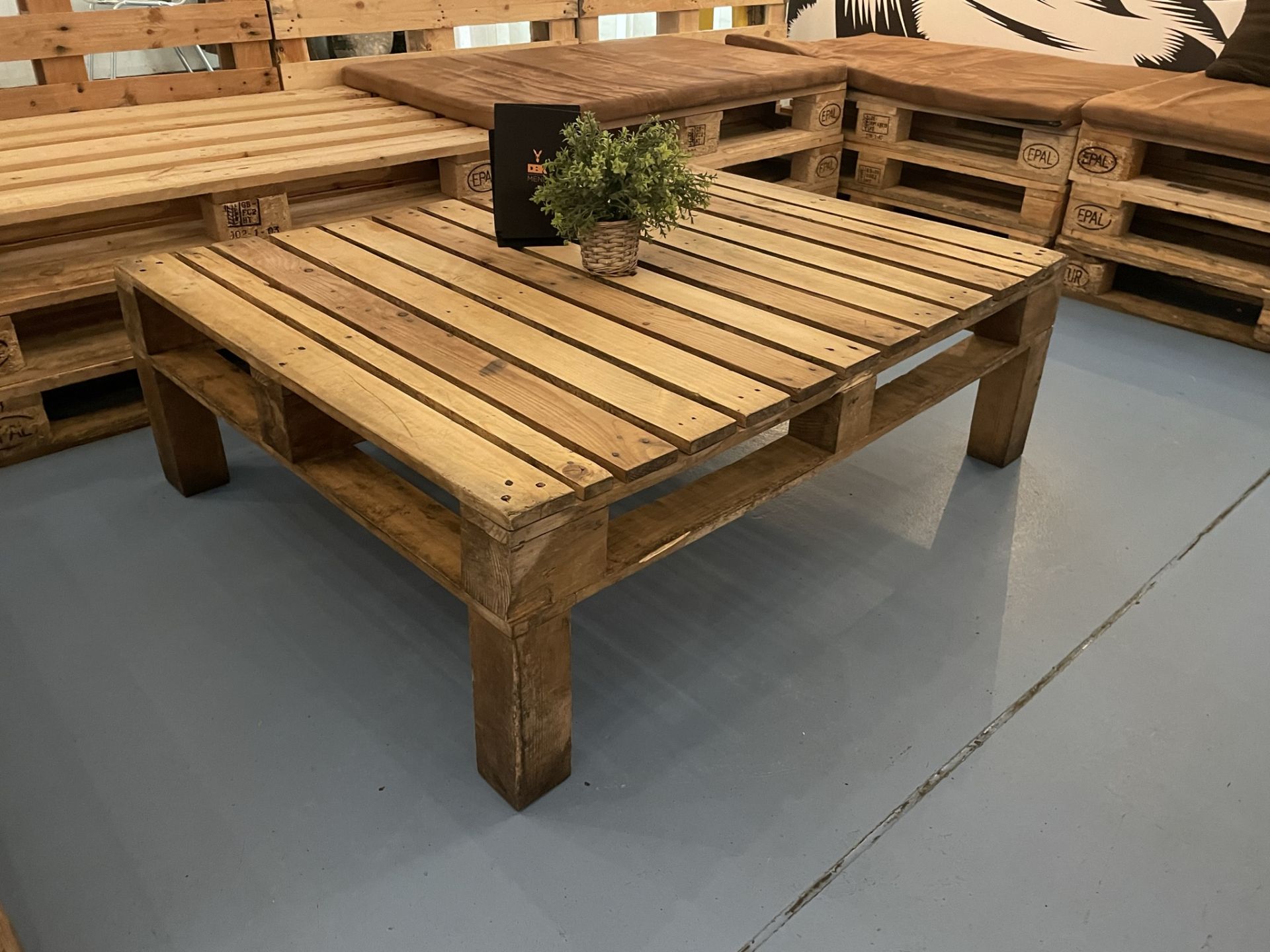 Quantity of Pallet Furniture - As Pictured |Includes: Corner Couch, Coffee Table & Dining Table - Image 3 of 5