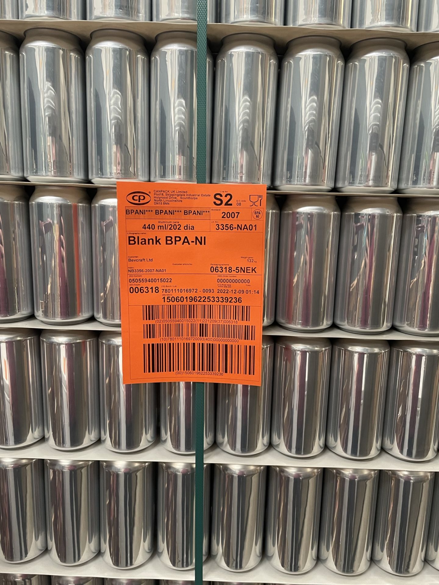 4 x Pallets of Aluminium 440ml Cans | 202 diameter - Bild 5 aus 5