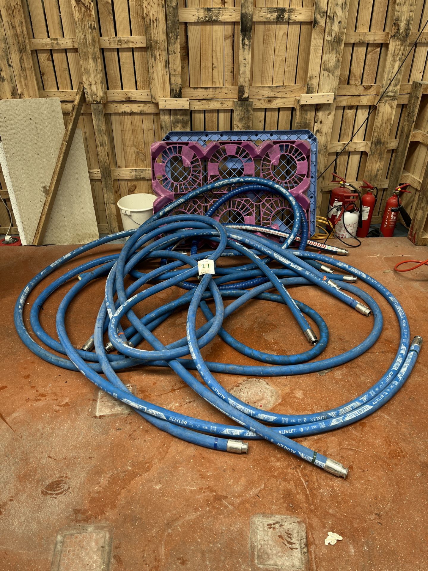 8 x Tri Clamp Various Brewery Hoses