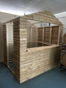 Part Finished Wooden Shed/Booth