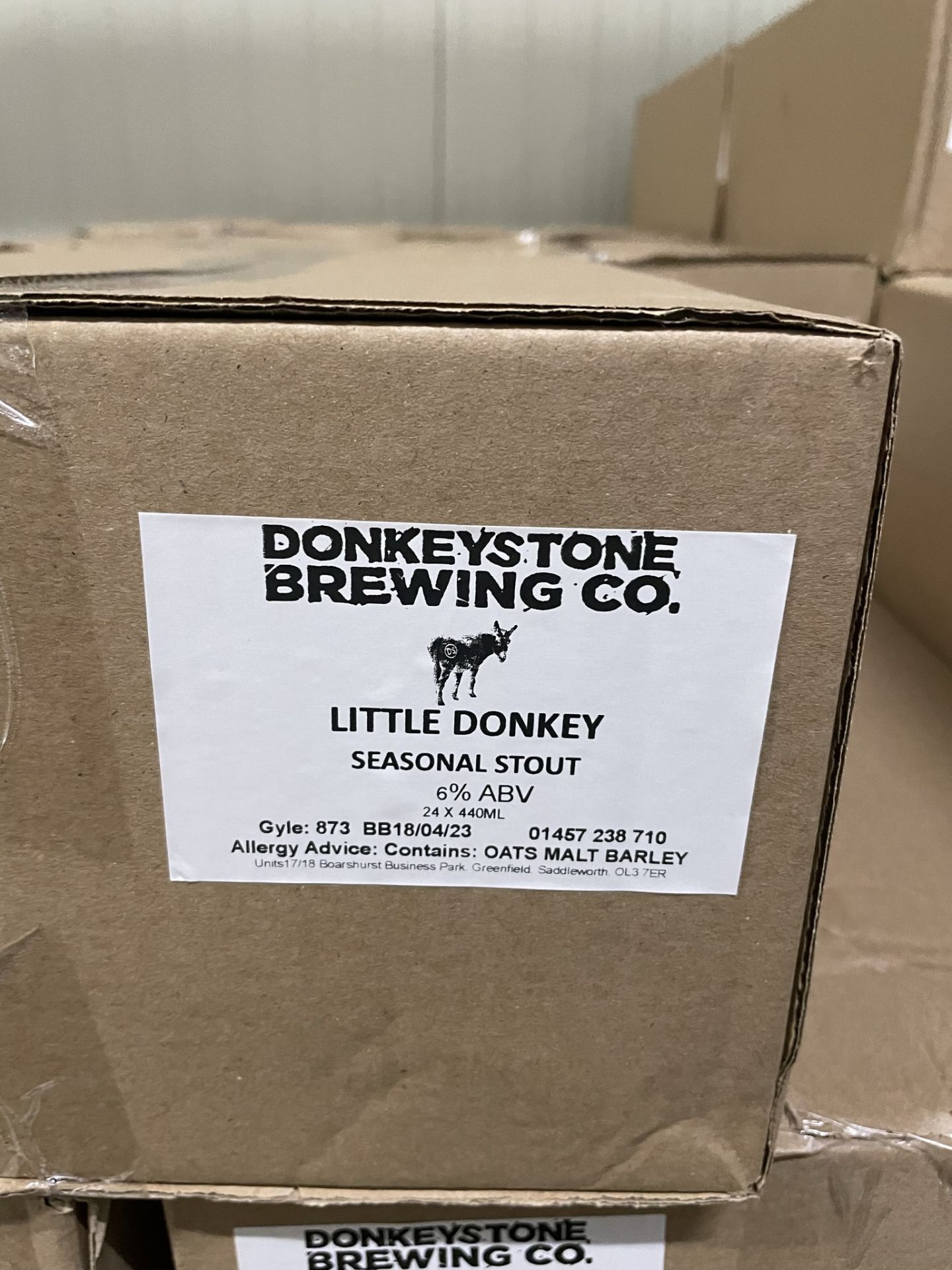 Approximately 384 x 440ml Cans of Donkeystone Brewing Co 'Little Donkey' Seasonal Stout | BB: 18/04/ - Image 5 of 5