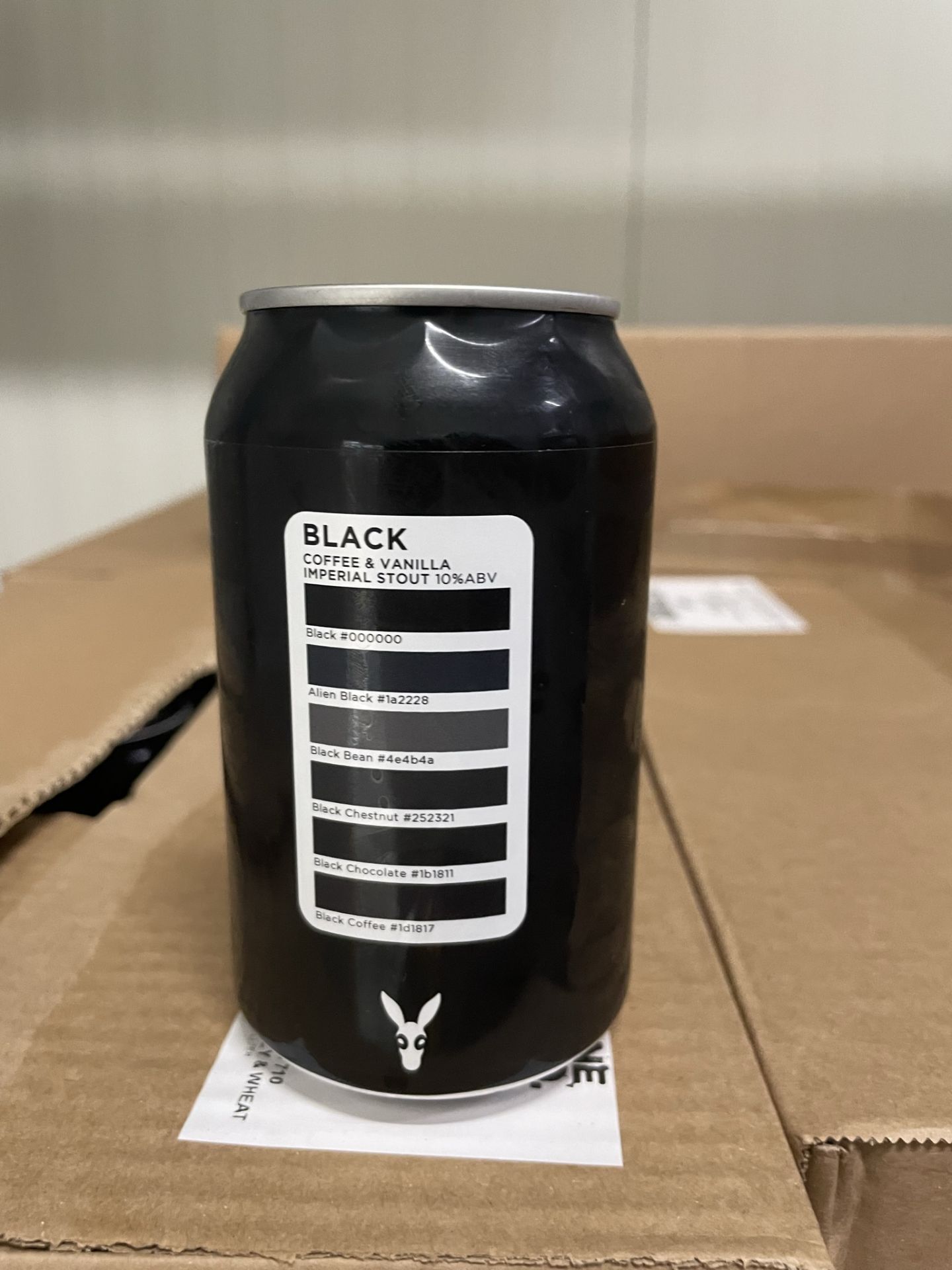 Approximately 312 x 330ml Cans of Donkeystone Brewing Co 'Black' Coffee & Vanilla Imperial Stout | B