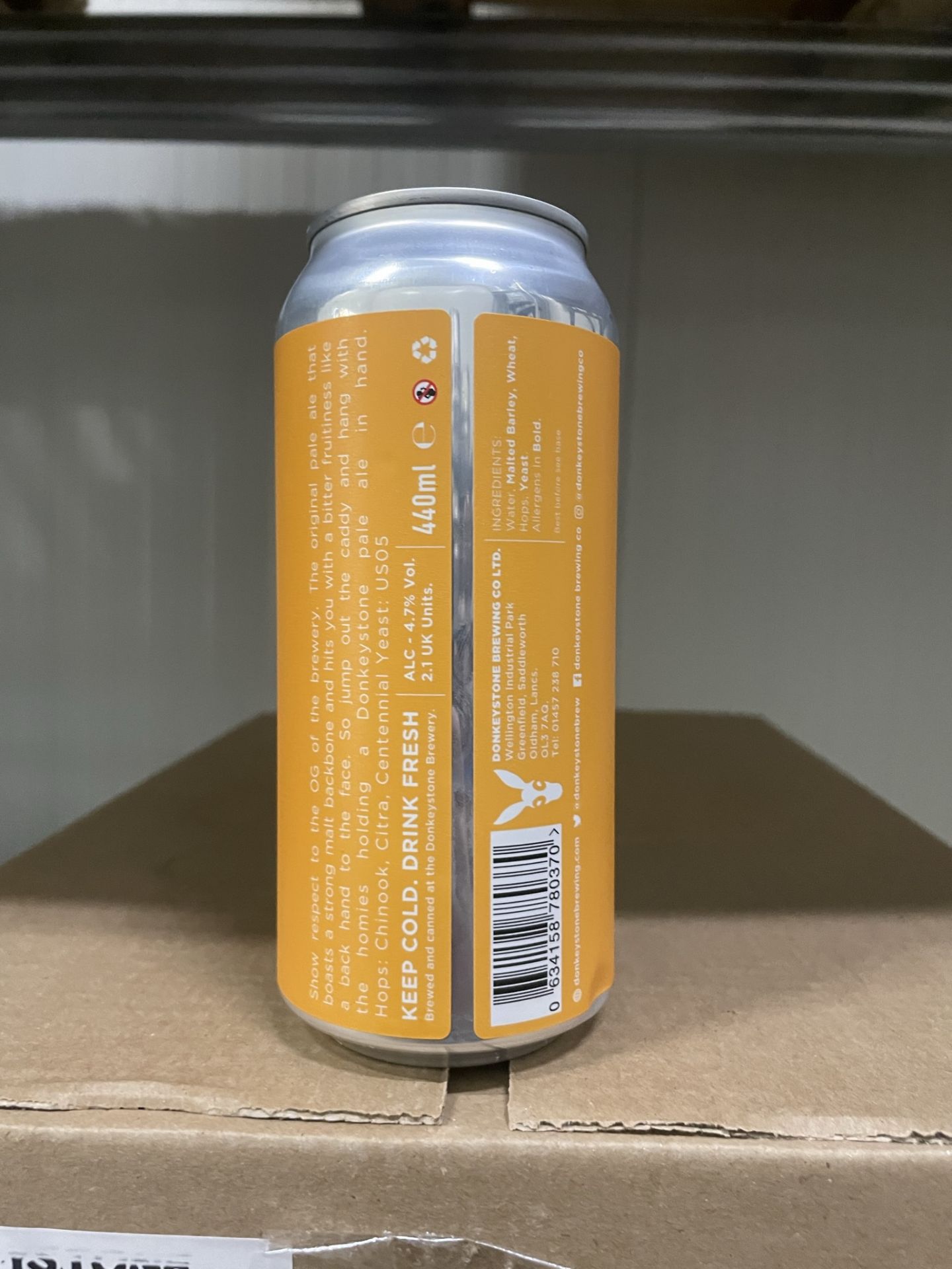 Approximately 96 x 440ml Cans of Donkeystone Brewing Co 'DPA' American Pale Ale | BB: 08/08/23 | 4.7 - Image 2 of 4