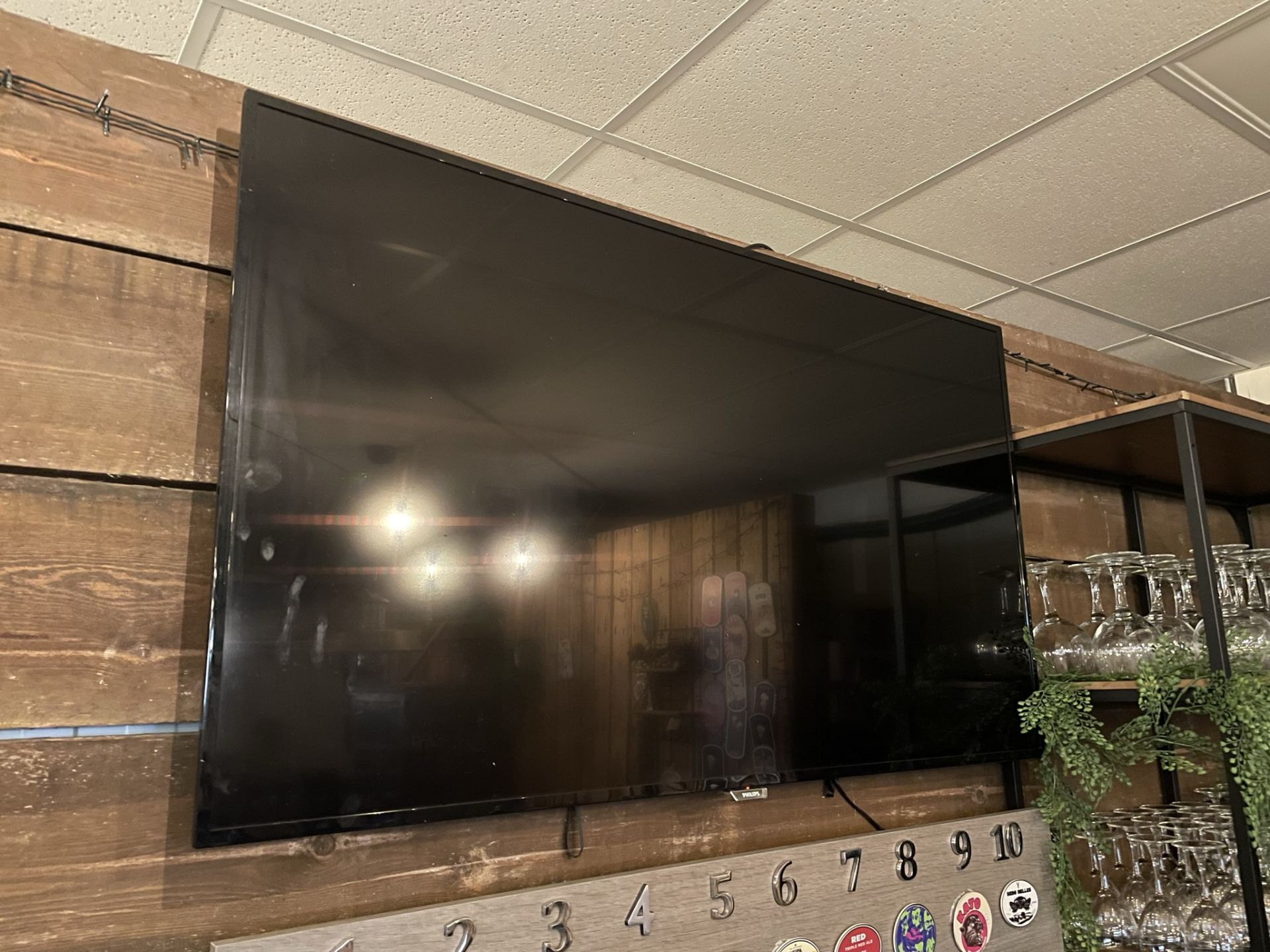 Phillips Wall Mounted Television w/ Remote Control - Image 2 of 2