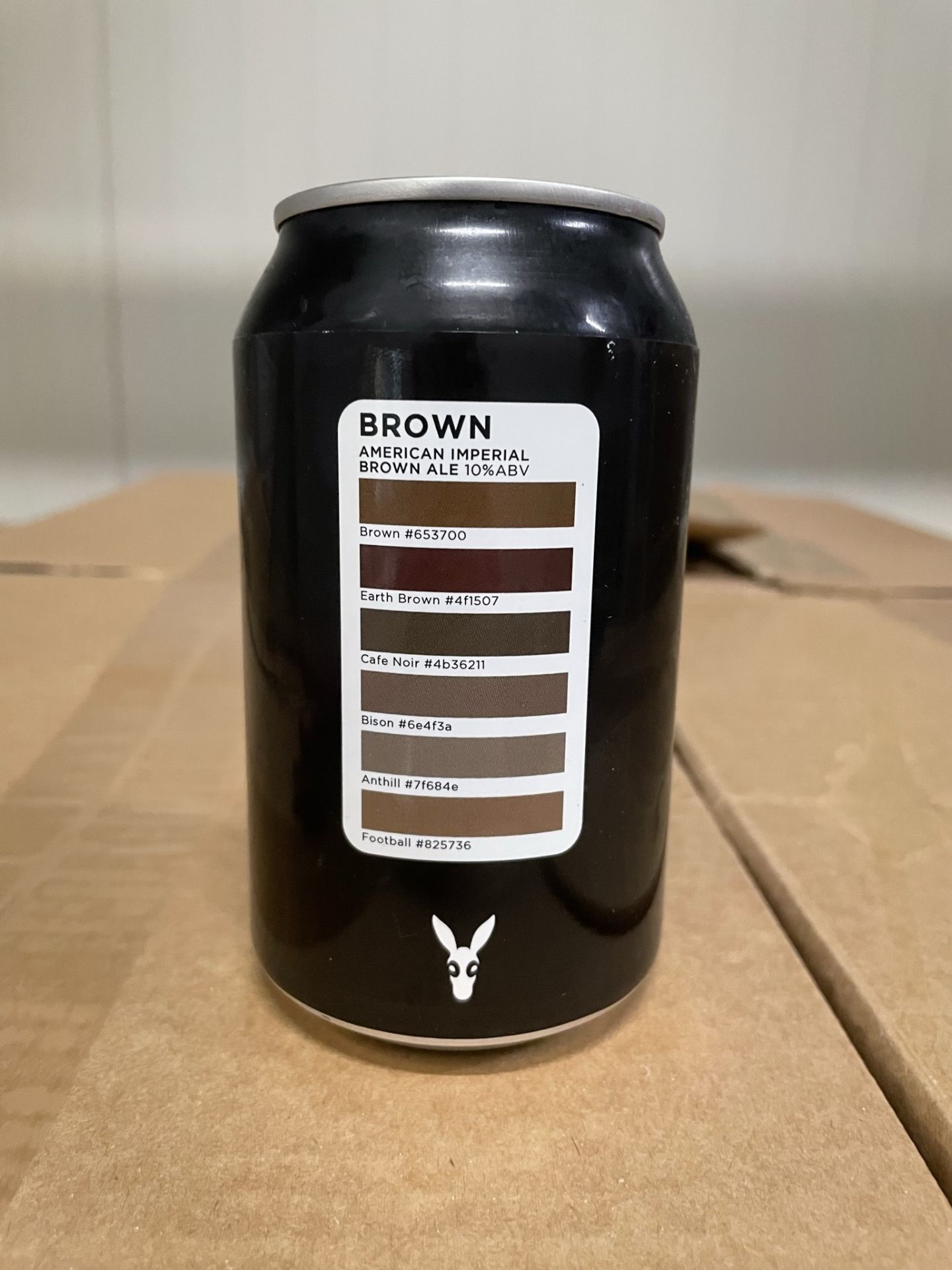 Approximately 384 x 330ml Cans of Donkeystone Brewing Co 'Brown' American Imperial Ale | BB: 23/08/2