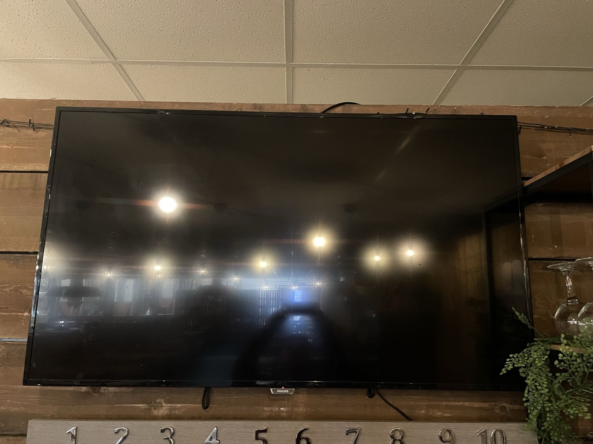 Phillips Wall Mounted Television w/ Remote Control