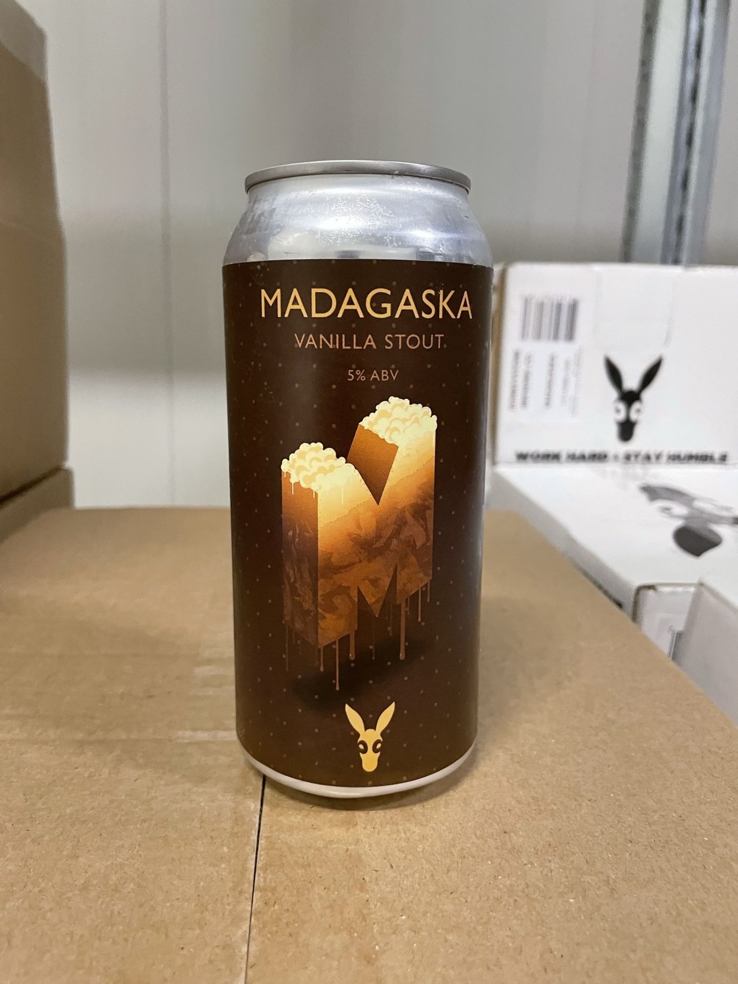 Approximately 160 x 440ml Cans of Donkeystone Brewing Co 'Madagaska' Vanilla Stout | BB: 29/03/23 |