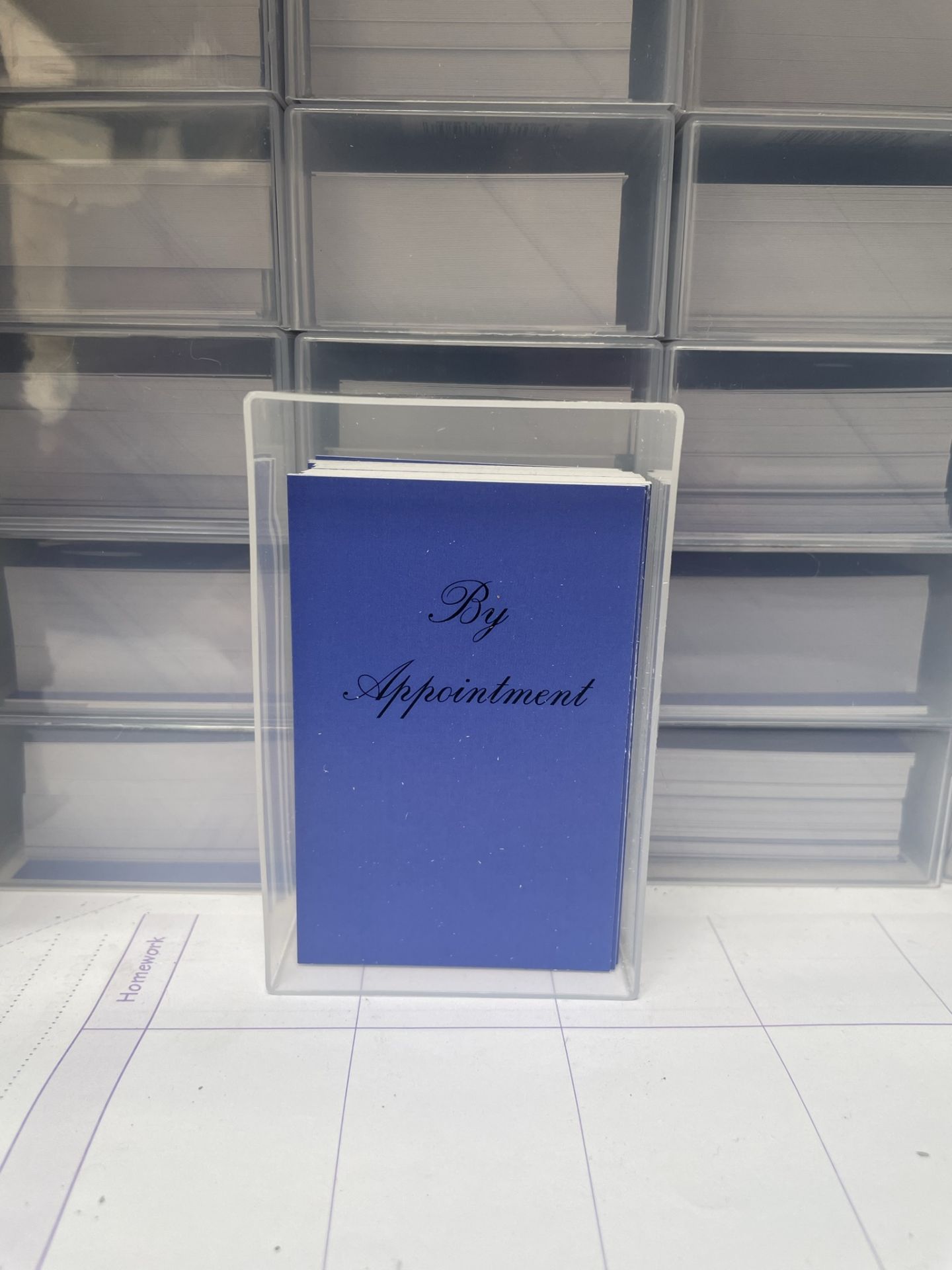 Approximately 270 x Packs of Quirepale Blue & Orange Appointment Cards - Image 3 of 8