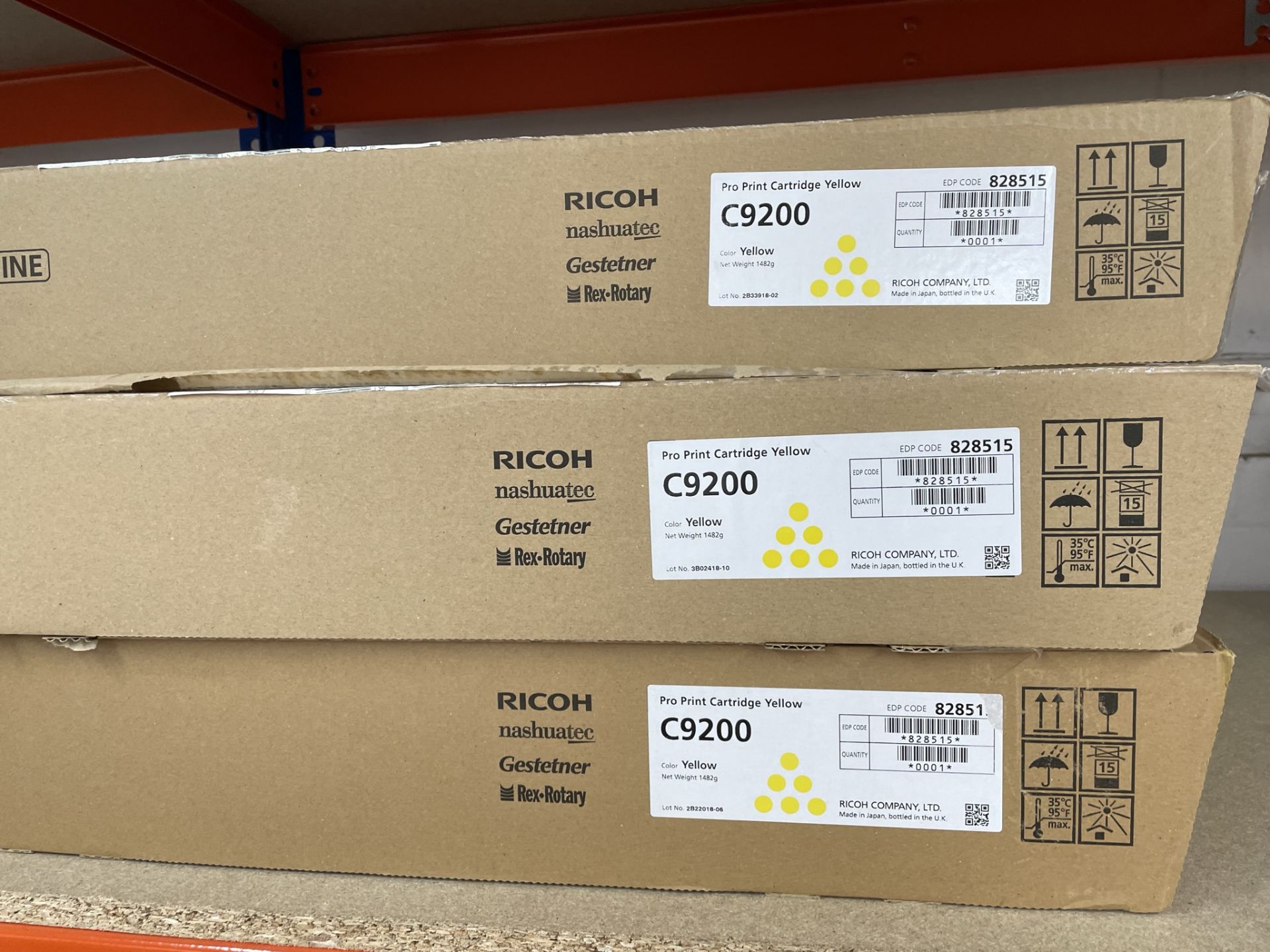 13 x Ricoh 828515 Genuine Toner Cartridges - Yellow - Pro C9200 | Located in Eccles - Image 2 of 2
