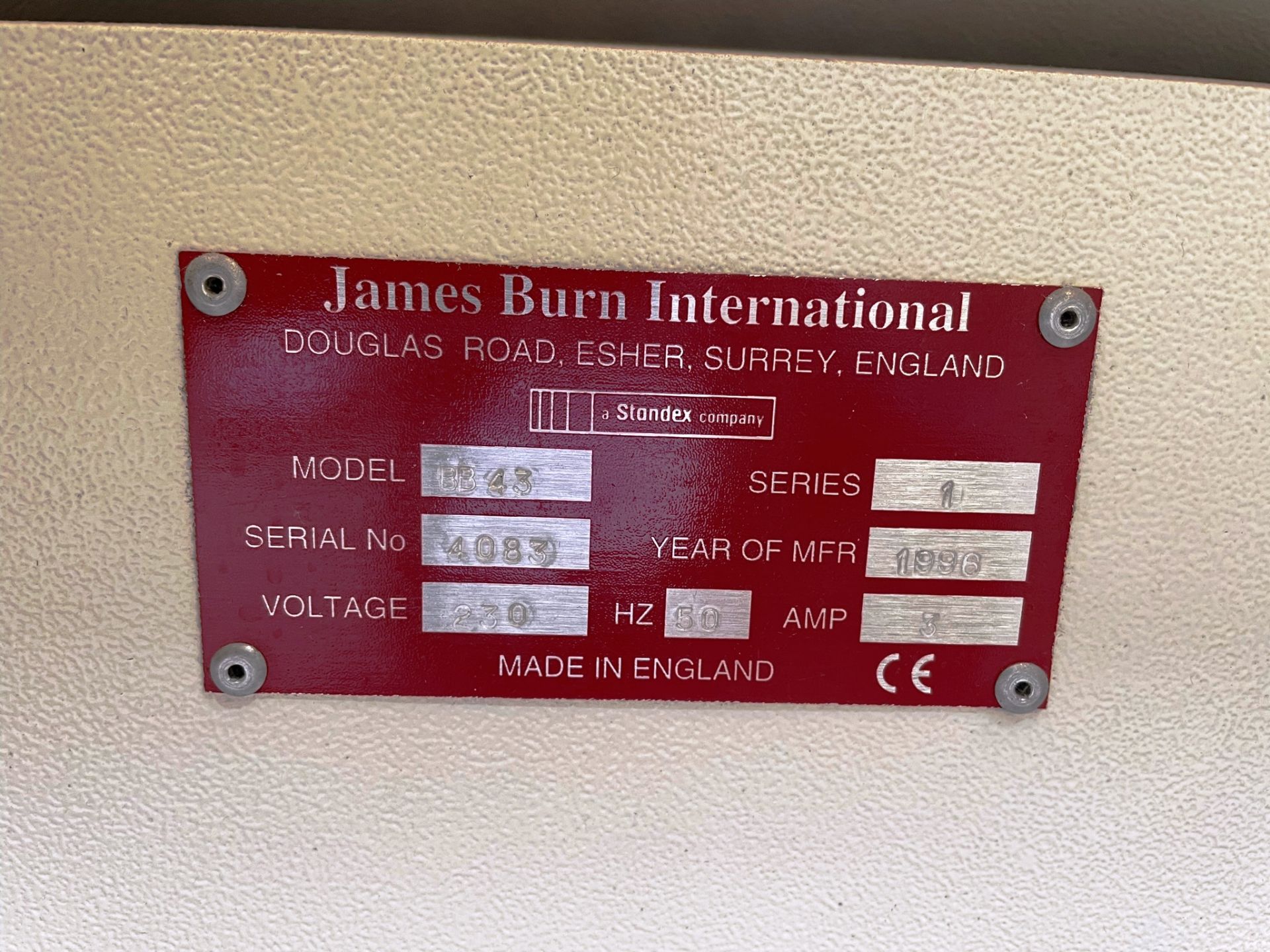 James Burn International BB43 Automatic Binding Machine | YOM: 1996 - Image 12 of 12