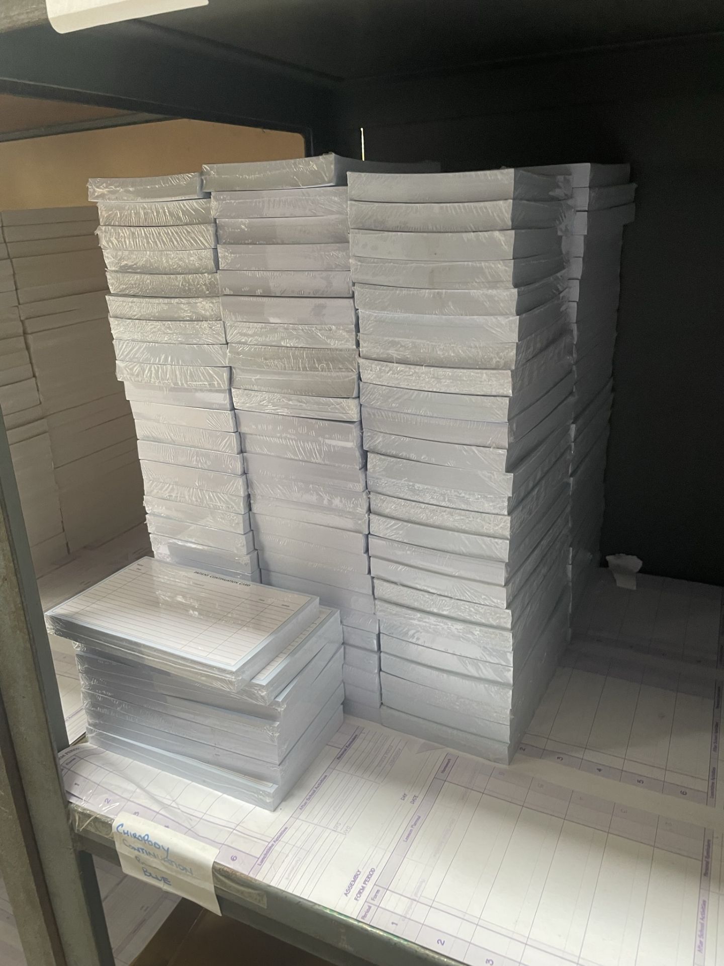 Approximately 800 x Packs of Various Quirepale Chiropody Appointment/Record/Continuation Cards - Image 5 of 10